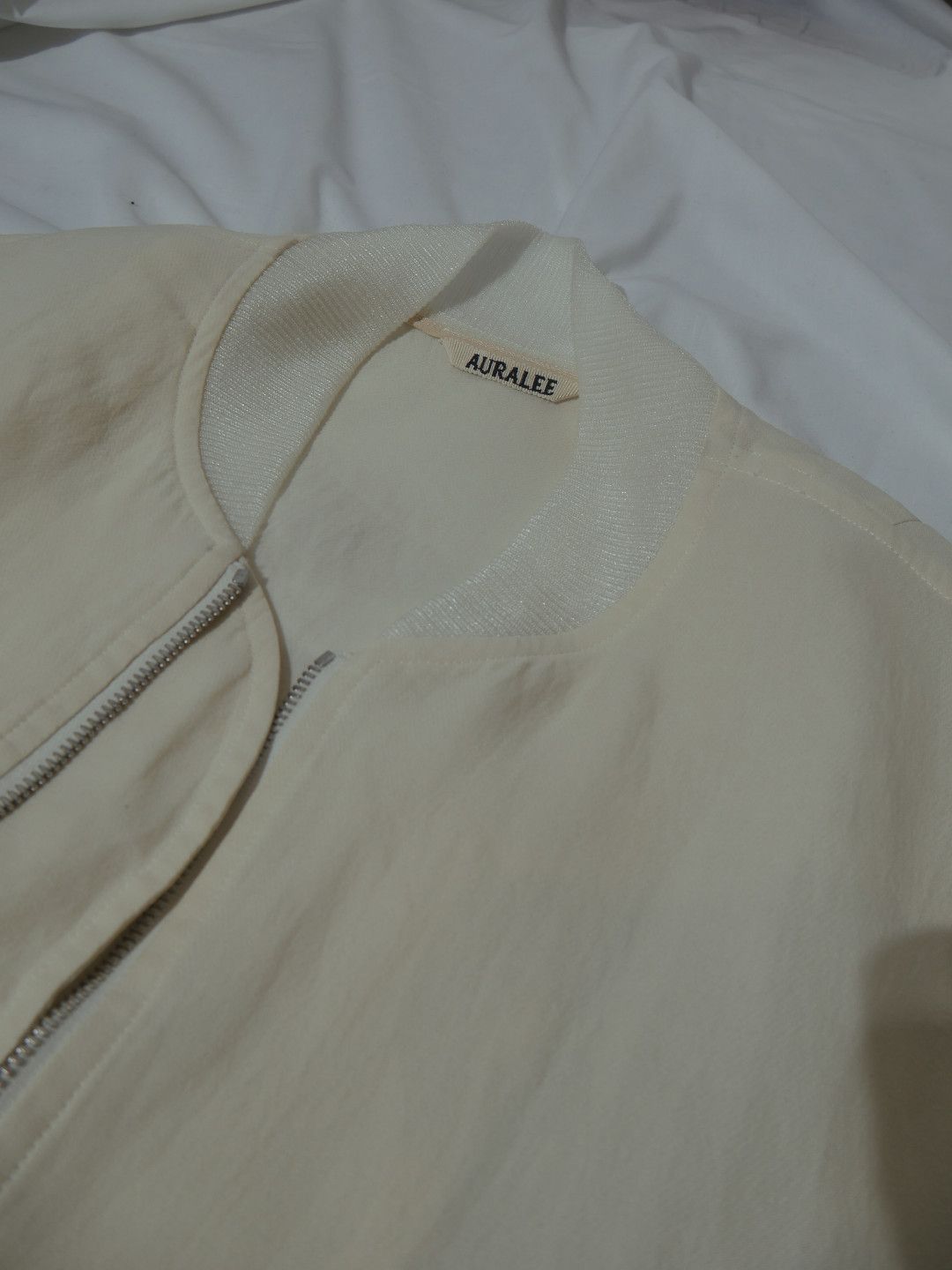 Auralee SS20 Muslin Silk Bomber Jacket Sample Size US L / EU 52-54 / 3 - 6 Thumbnail