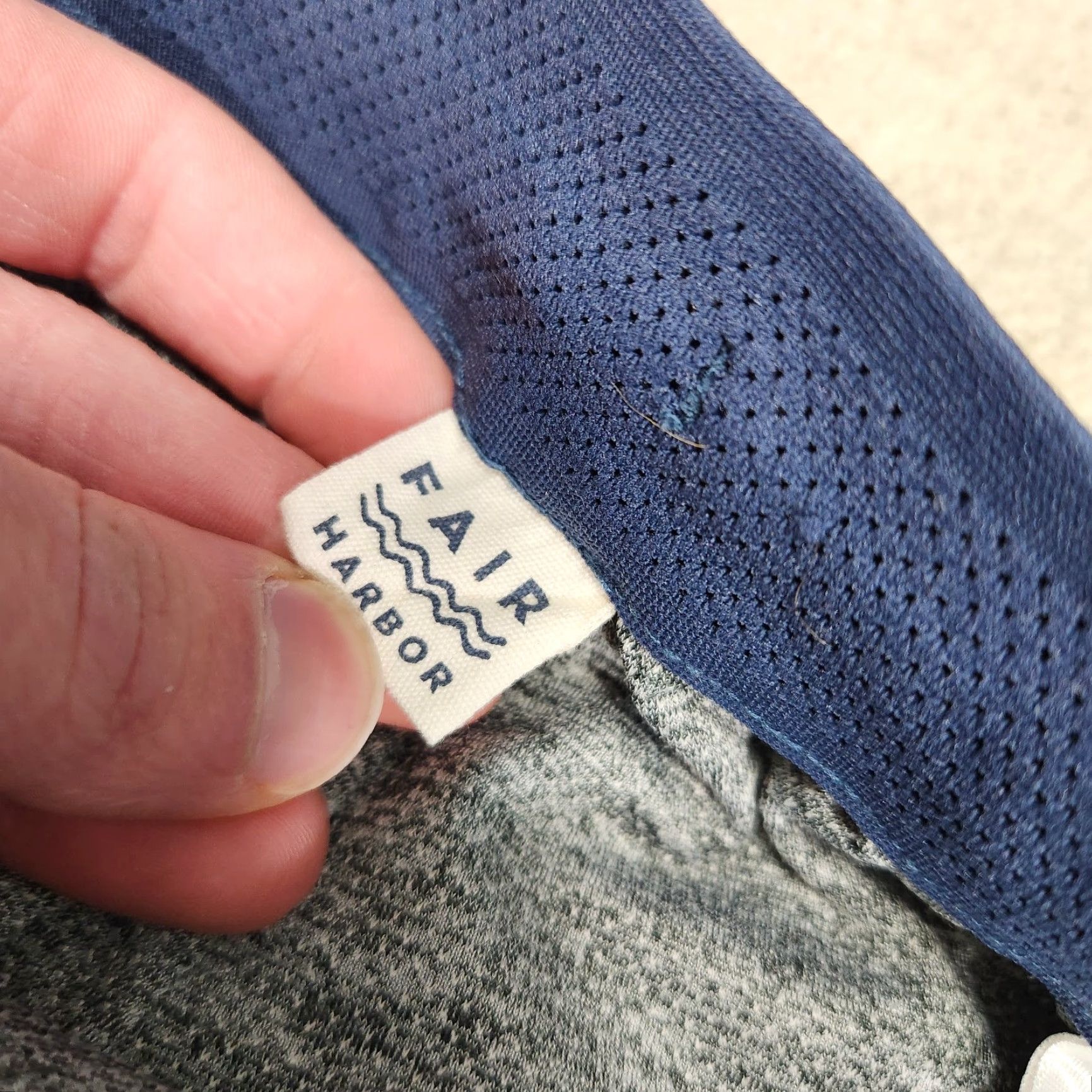 Vintage Fair Harbor Ozone Shorts Men L Hybrid Lined Swim Trunks Athleisure Tiger Stripe Blue Athletic Mens Regular L Tiger Striped Sports Shorts Size US 33 - 4 Thumbnail