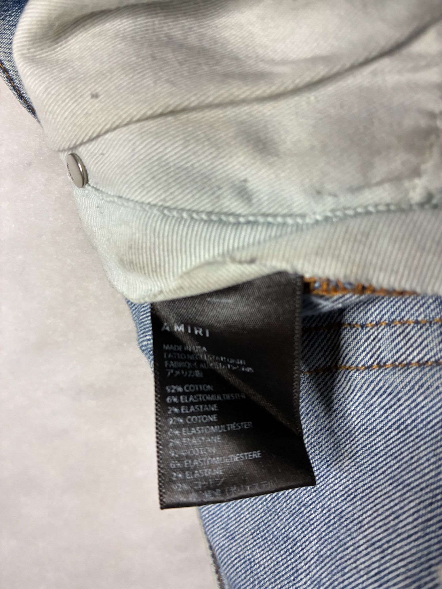 Amiri Amiri Paisley Skinny Jeans Size US 32 / EU 48 - 7 Thumbnail
