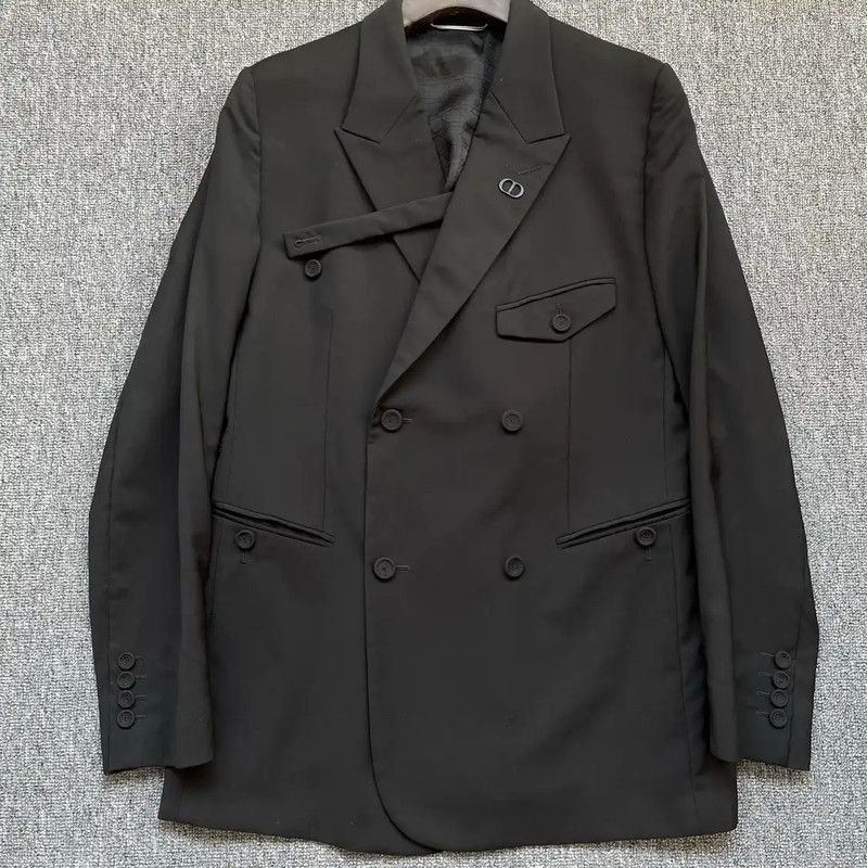 Dior Dior Black Wool Men's Outerwear Jacket 0089 Size US L / EU 52-54 / 3 - 1 Thumbnail