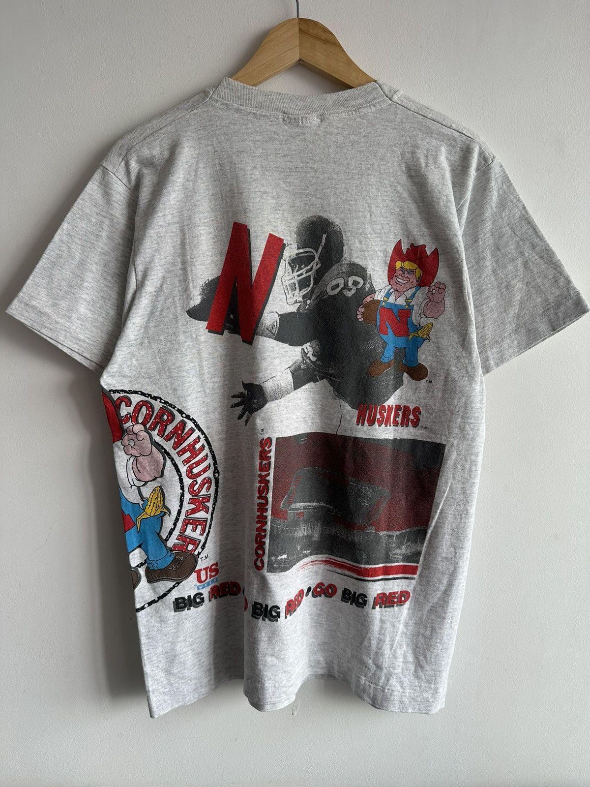 NFL × Vintage Vintage 90’s Rare Nebraska Cornhuskers Football Club USA TEE Size US M / EU 48-50 / 2 - 2 Thumbnail