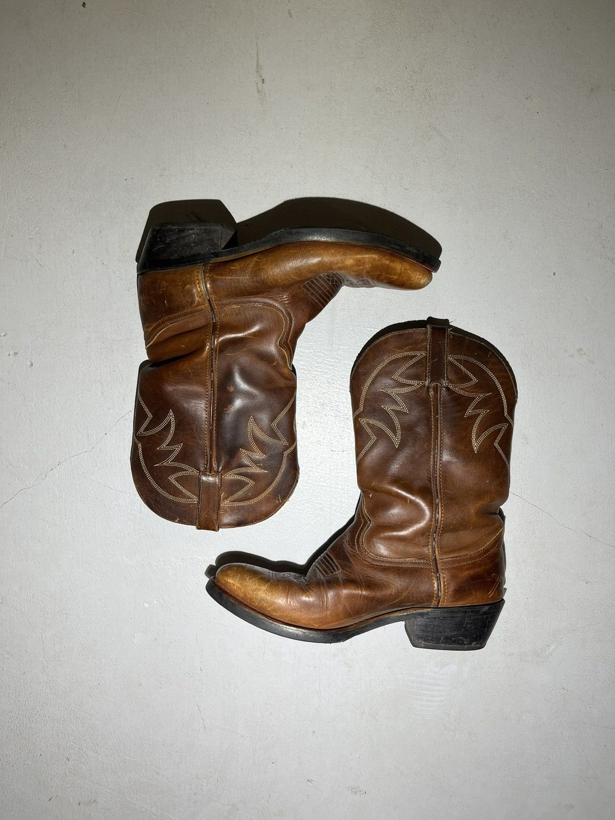 Other Vitnage mens leather western cowboy boots Size US 9 / EU 42 - 1 Thumbnail