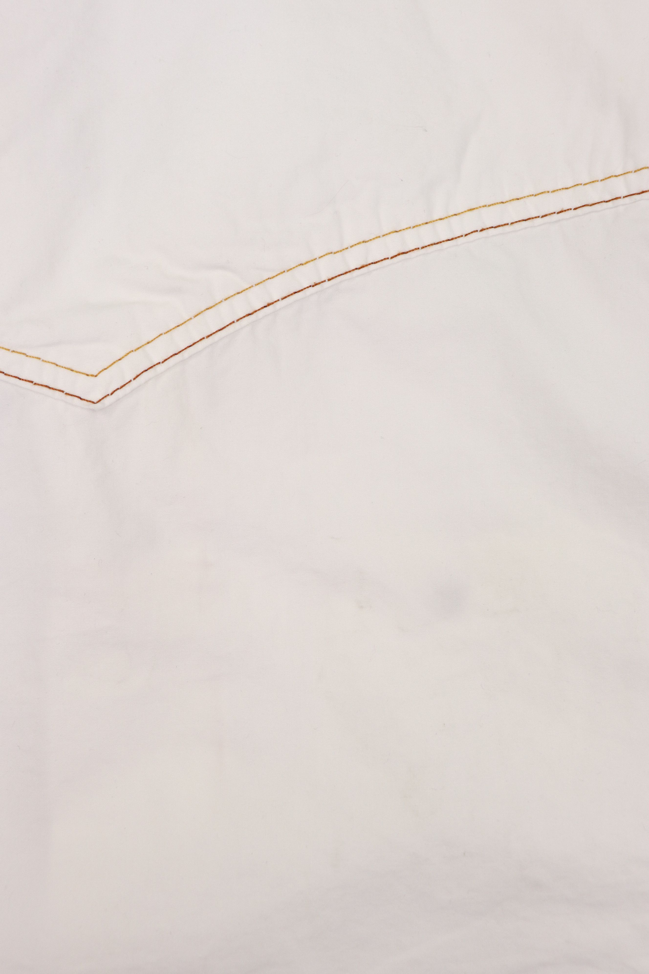 Hugo Boss Hugo Boss Vintage White Cotton Trucker Jacket Size US XL / EU 56 / 4 - 11 Thumbnail