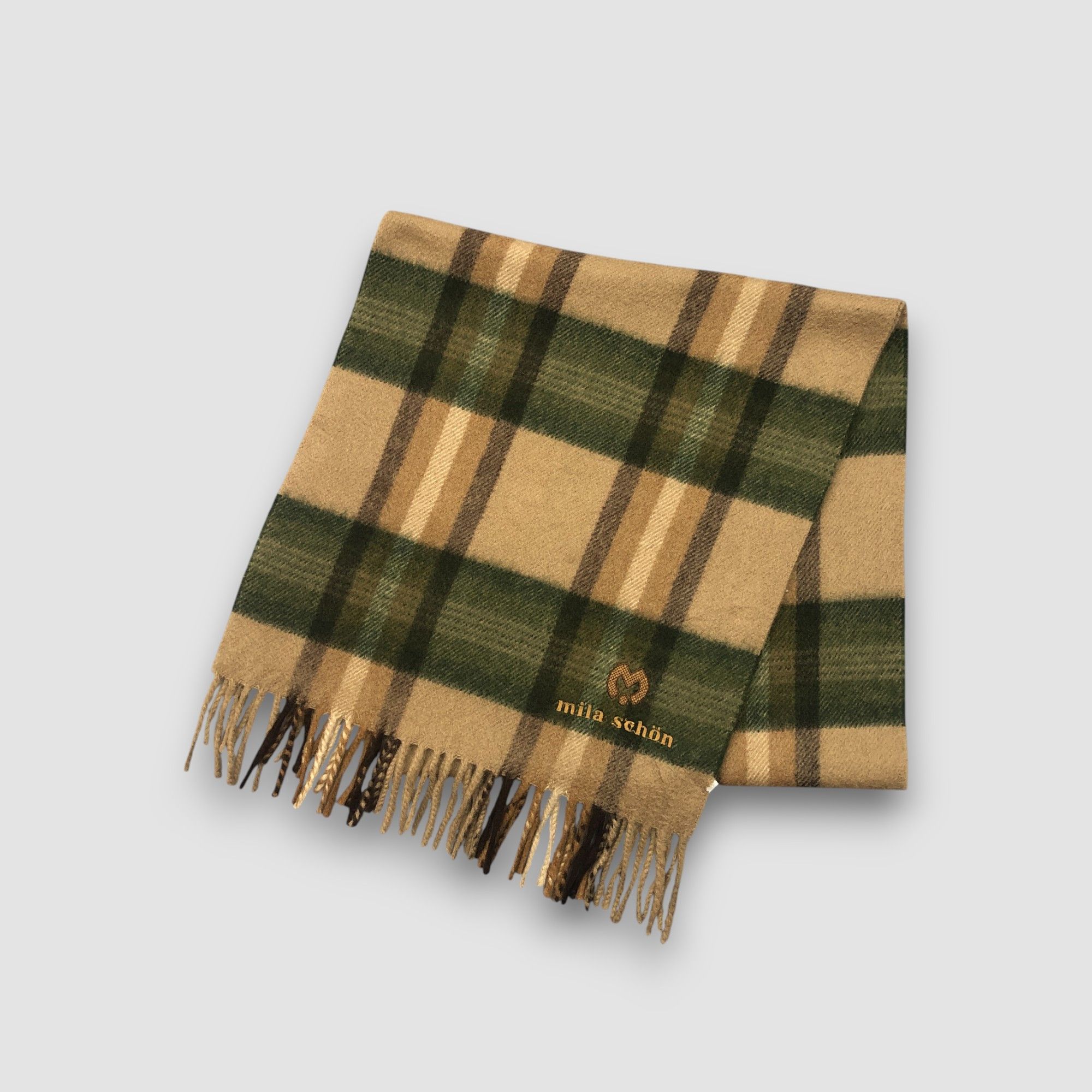 Mila Schon Vintage Mila Schon Scarf Muffler Fringe Winter Scarves Size ONE SIZE - 3 Thumbnail