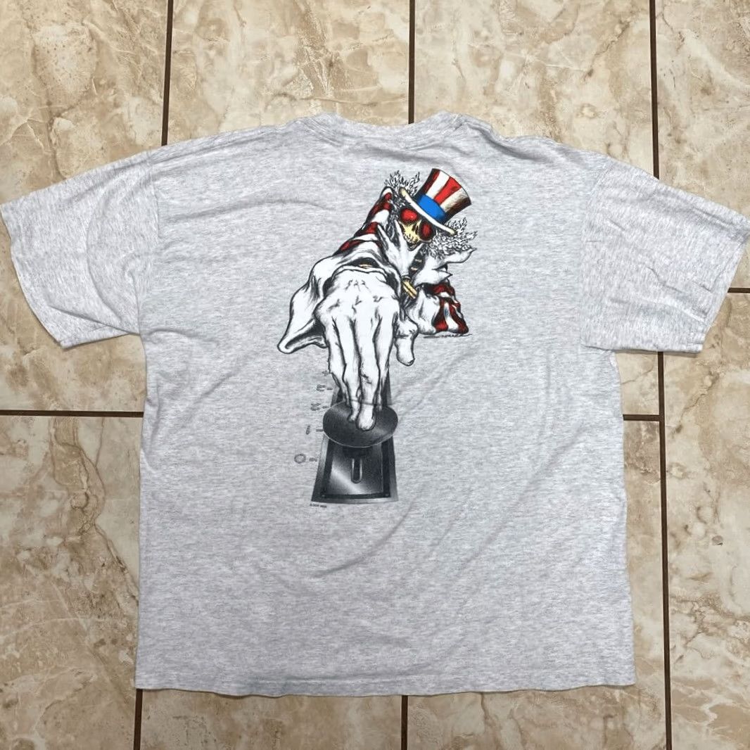 Gildan Gildan Shirt Mens XL Gray Activewear Men Grateful Dead Sync Uncle Sam Skeleton Size US XL / EU 56 / 4 - 2 Thumbnail