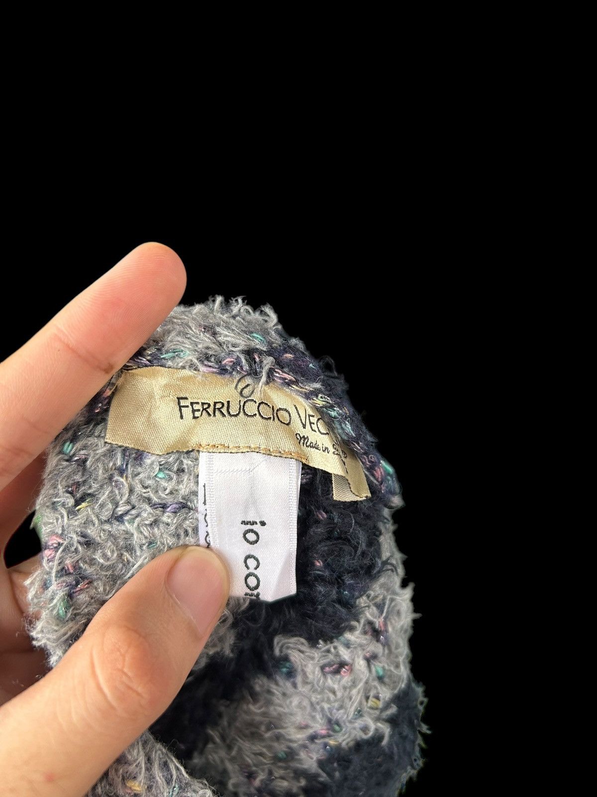 Japanese Brand × Kapital × Vintage Ferruccio Vecchi Crochet knitt Made italy Rare Size ONE SIZE - 5 Thumbnail