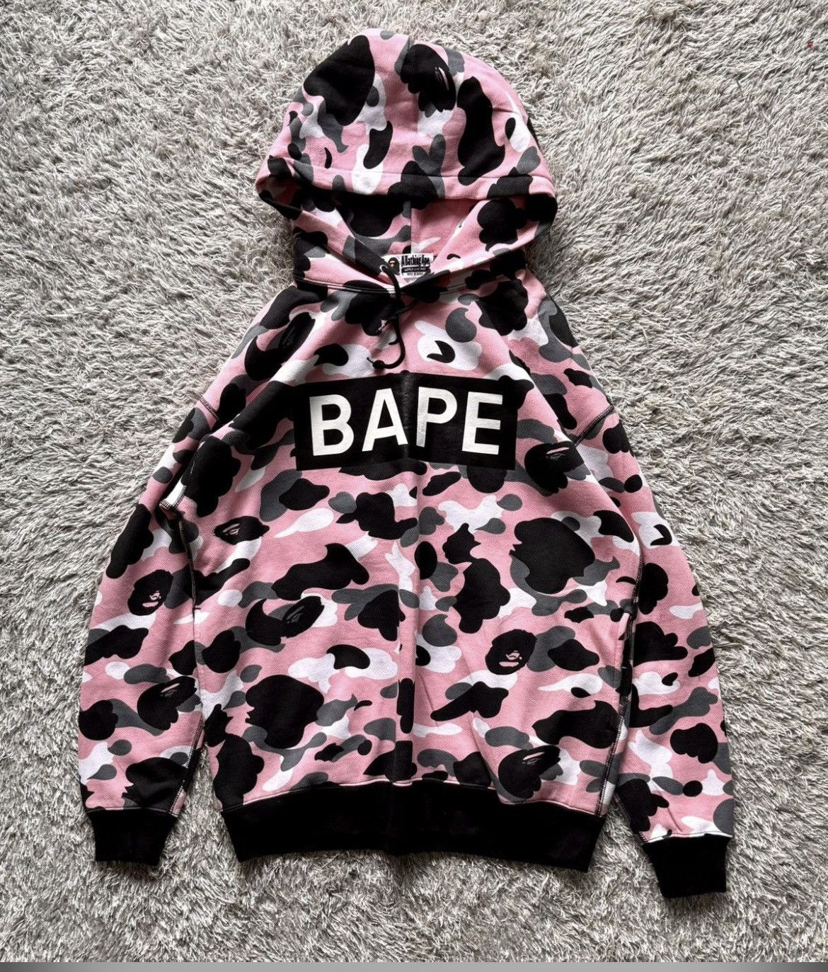 RARE BAPE FW24 WARMUP CAMO HOODIE