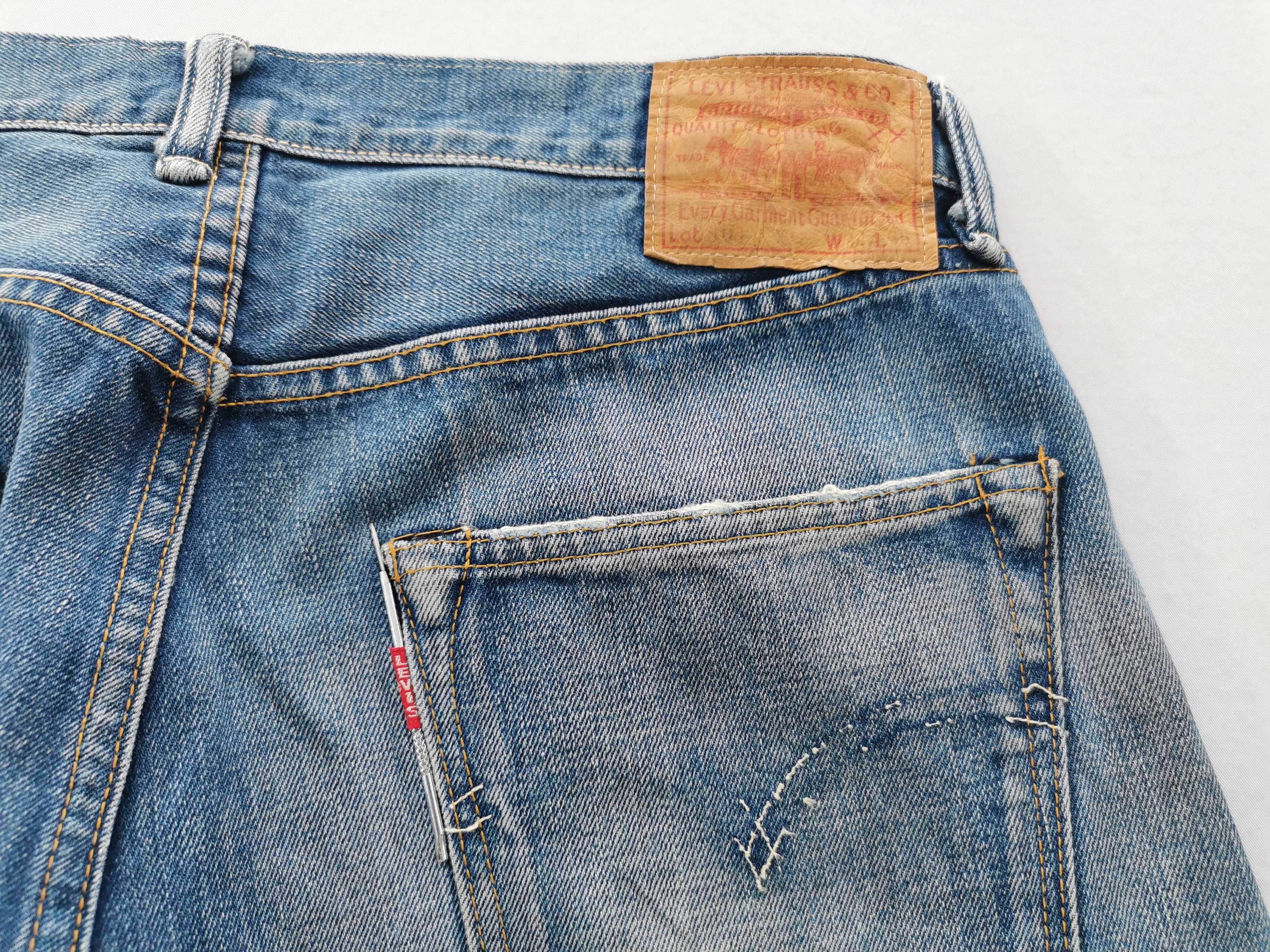 Levi's × Vintage Vintage 90s Levis Lot 501XX Selvedge Rindem Denim Size US 31 - 7 Thumbnail