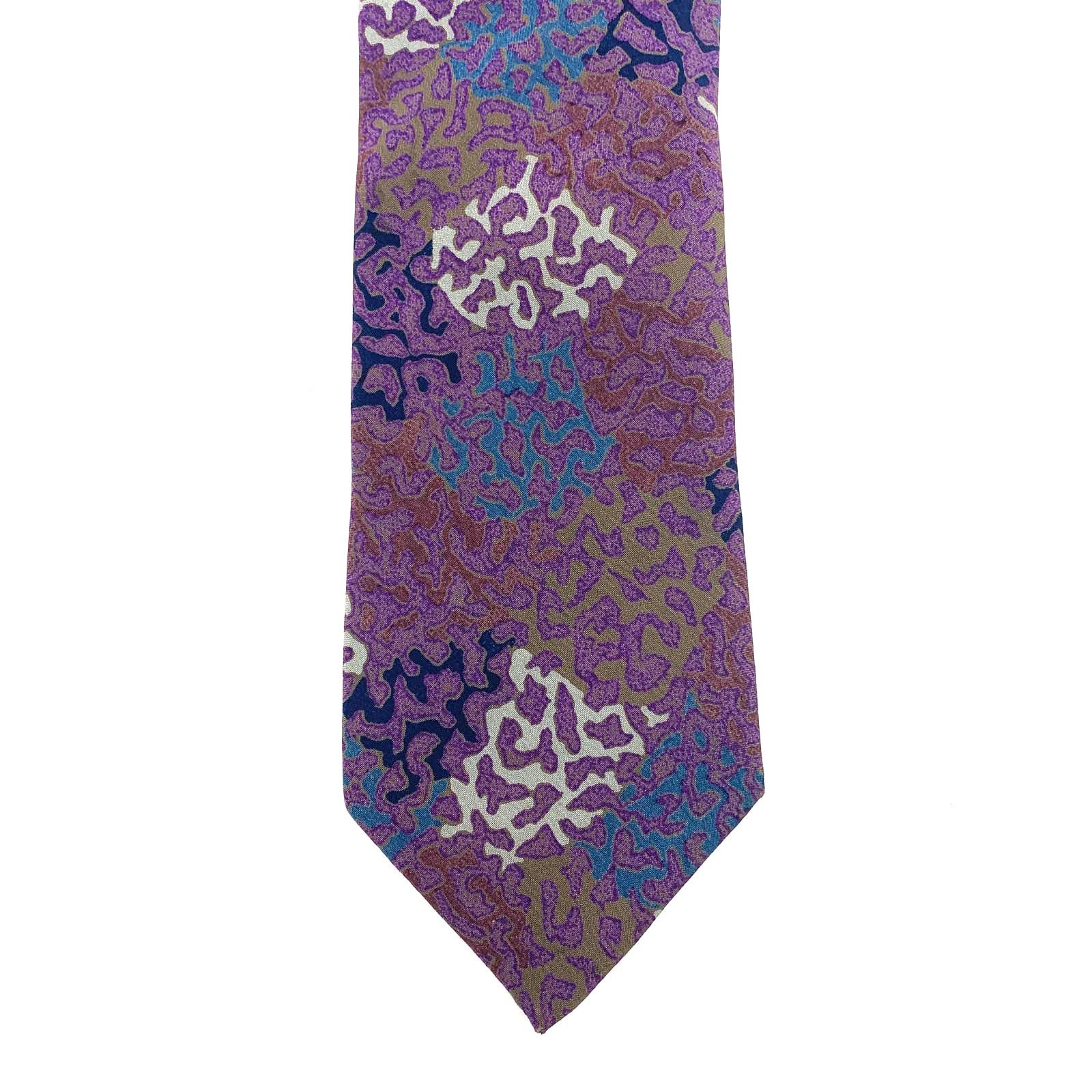 Missoni Missoni Silk Tie Abstract Purple Print Size ONE SIZE - 1 Thumbnail