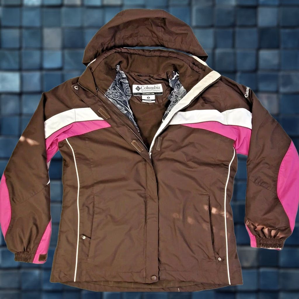 Pinko Columbia Interchange Jacket 3-in-1 Brown Pink Women M Parka Coat 3-in-1 Interchange Weather Resistant Fall Spring Winter Medium Mens Womens Girls Boys Size M / US 6-8 / IT 42-44 - 1 Thumbnail