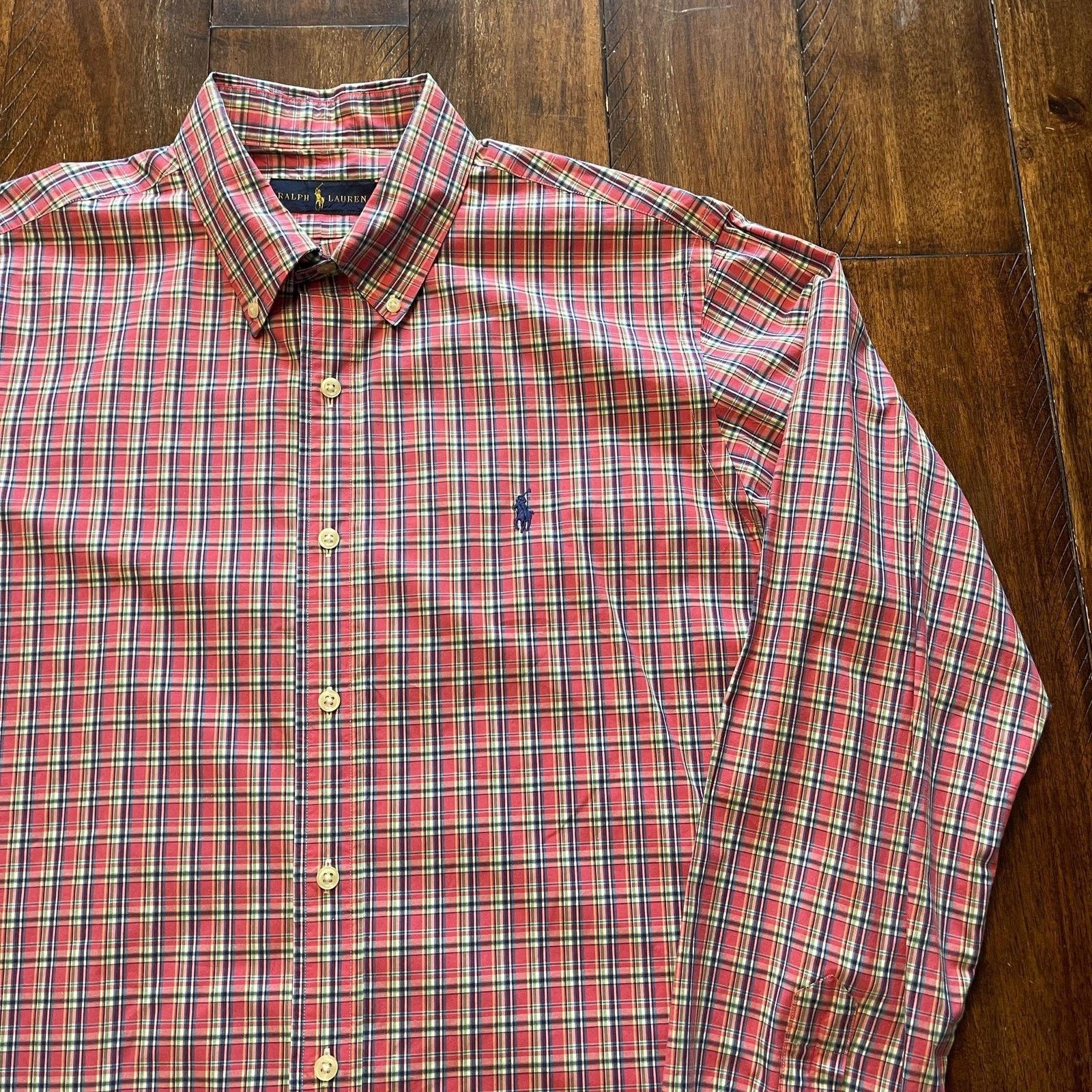 Ralph Lauren Polo Ralph Lauren Shirt L Plaid Button Down Collar Embroider Size US L / EU 52-54 / 3 - 3 Thumbnail