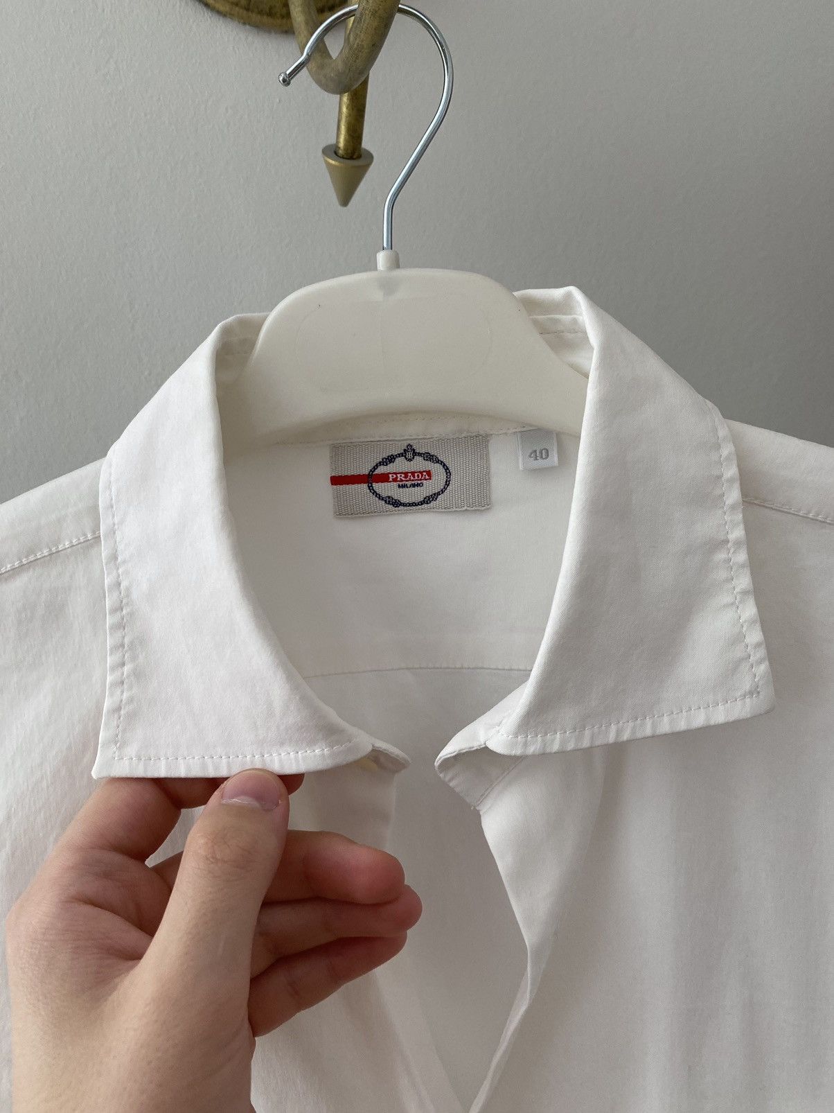 Prada Vintage Prada Short Sleeve Shirt Button Up Size US S / EU 44-46 / 1 - 3 Thumbnail
