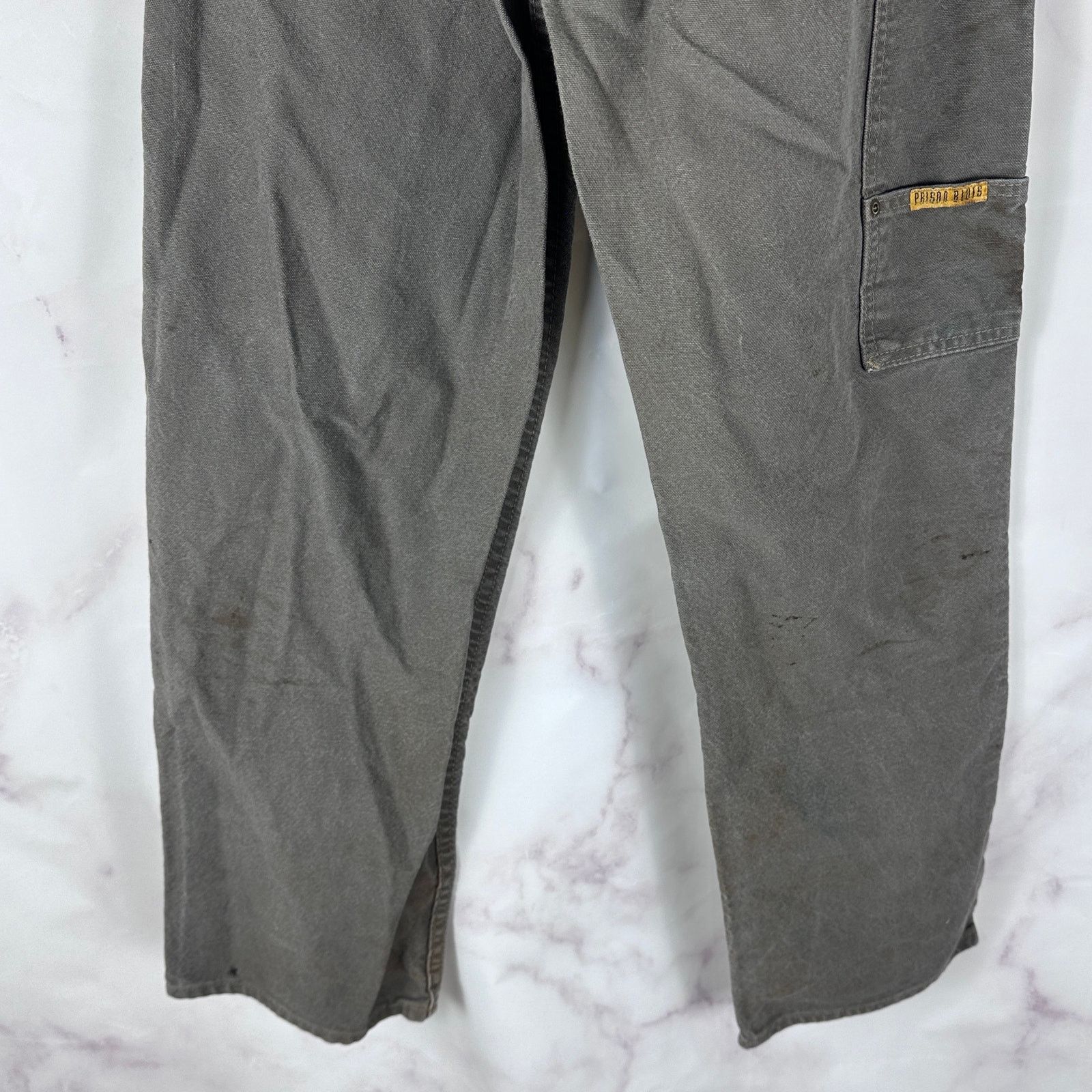 Vintage Prison Blue Grey Double Knee Work Pants Size US 31 - 8 Thumbnail