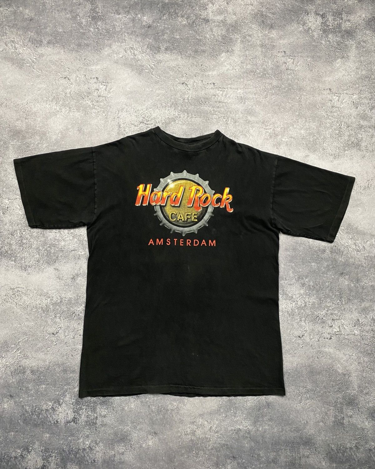 Hard Rock Cafe RARE Vintage Hard Rock Cafe Amsterdam T-Shirt Rare 90s Tee Size US XL / EU 56 / 4 - 2 Thumbnail