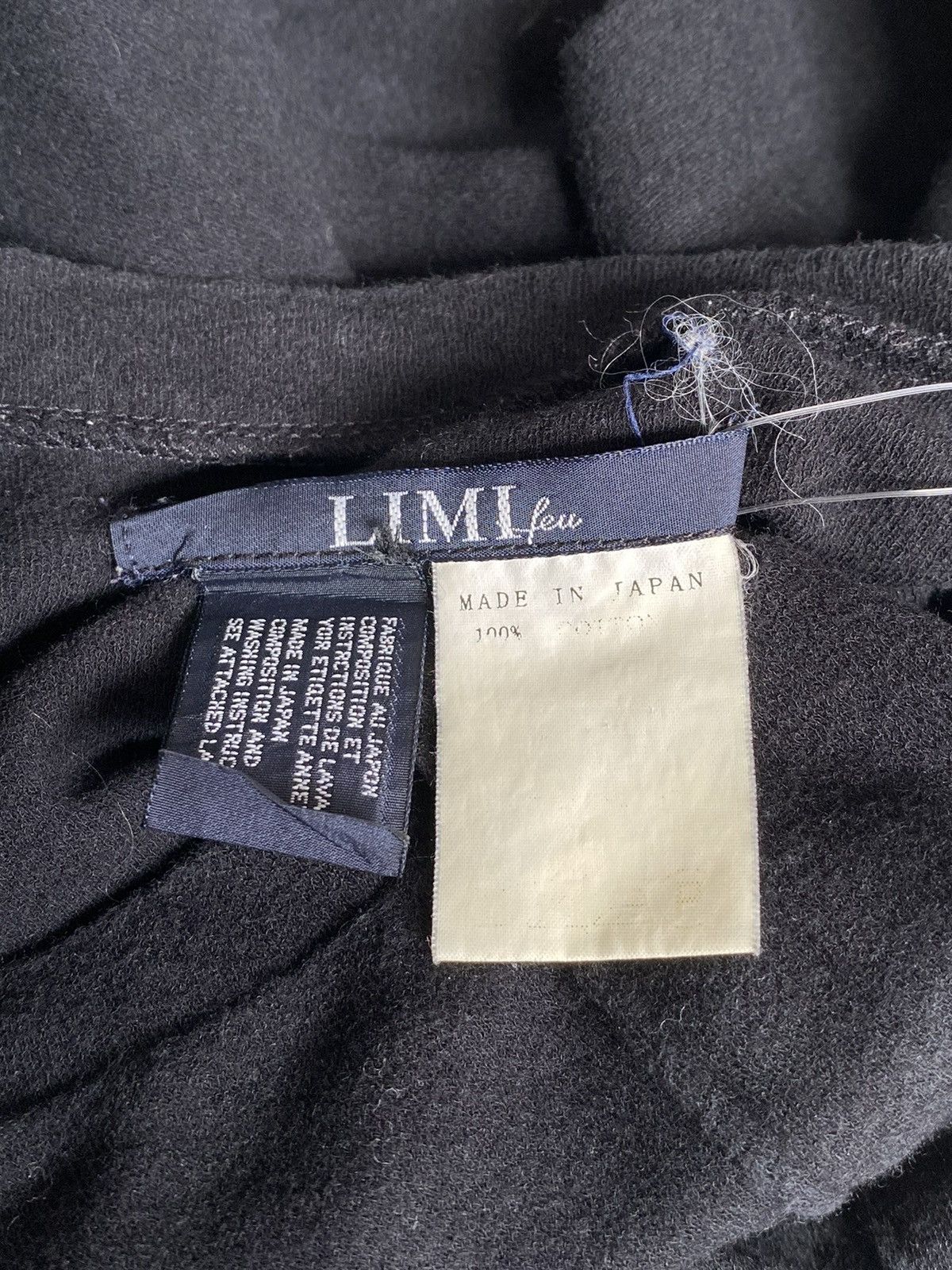 Yohji Yamamoto LIMI FEU Yohji Yamamoto Black T-shirt Size US XS / EU 42 / 0 - 6 Thumbnail
