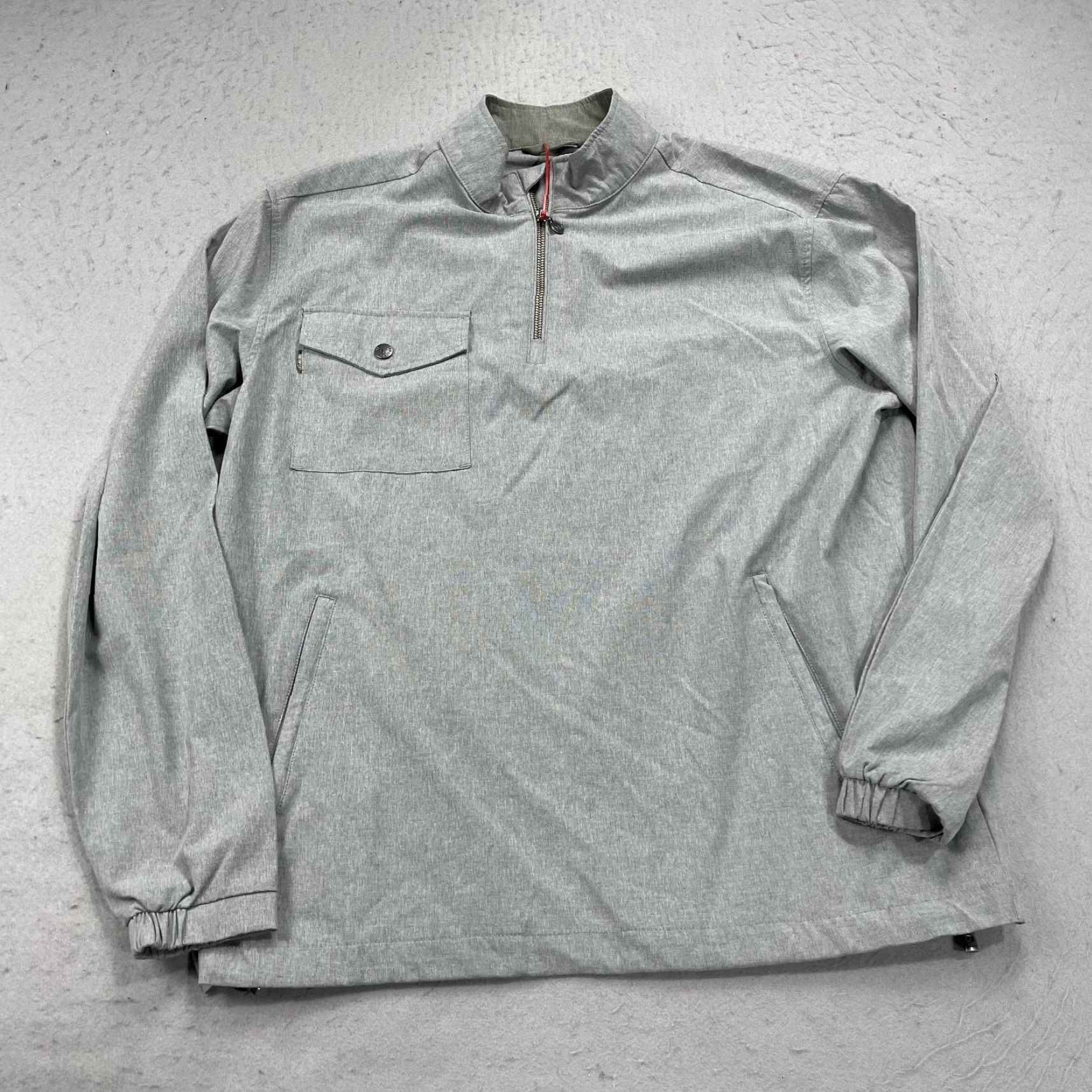 Vintage Linksoul Golf Jacket Mens M Gray 1/2 Zip Windbreaker Light Regular Activewear Sports Jacket Size US M / EU 48-50 / 2 - 2 Thumbnail
