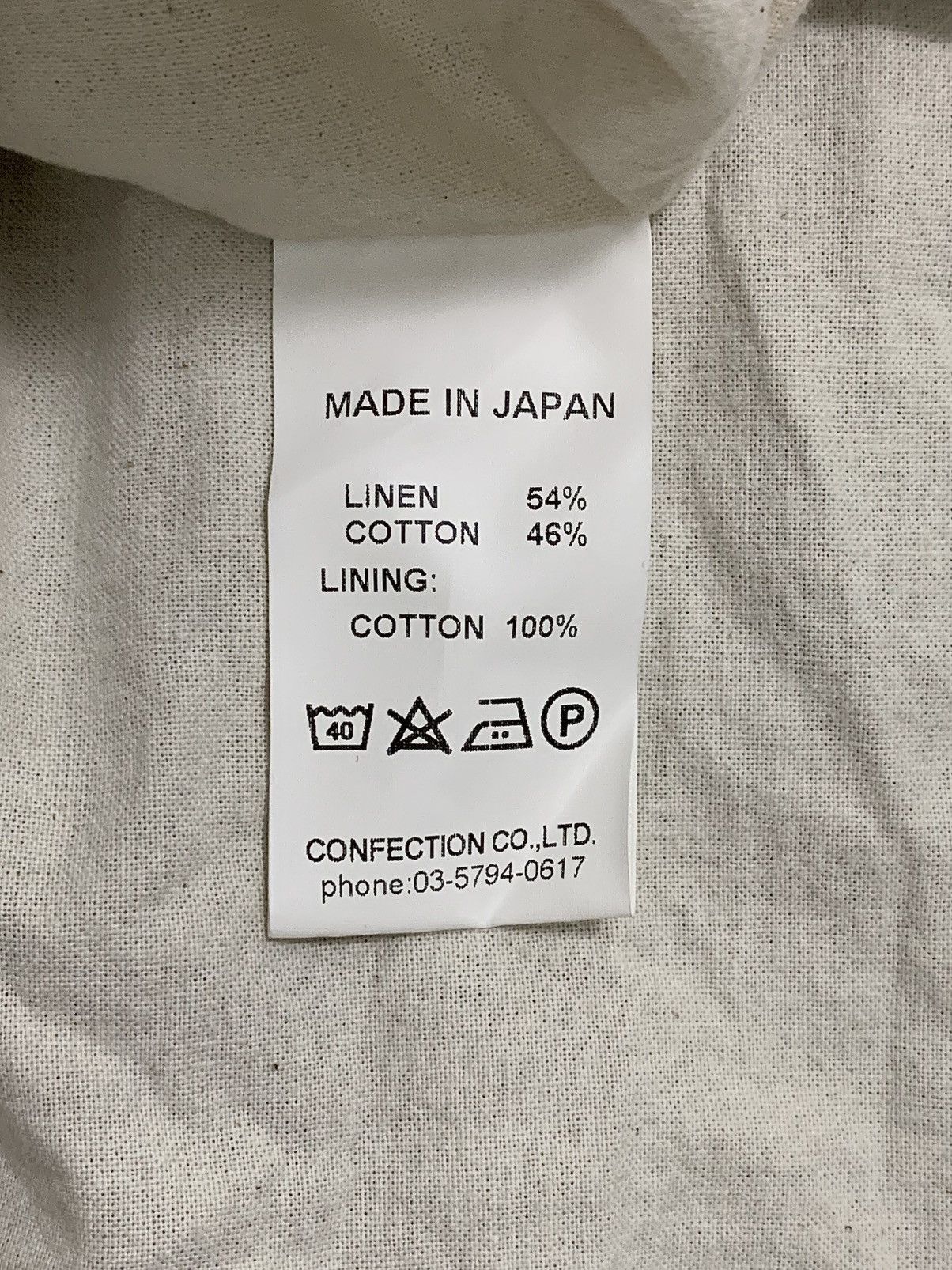 Garment Reproduction of Workers GARMENT REPRODUCTION OF WORKERS LINEN-COTTON COAT Size US XL / EU 56 / 4 - 10 Thumbnail