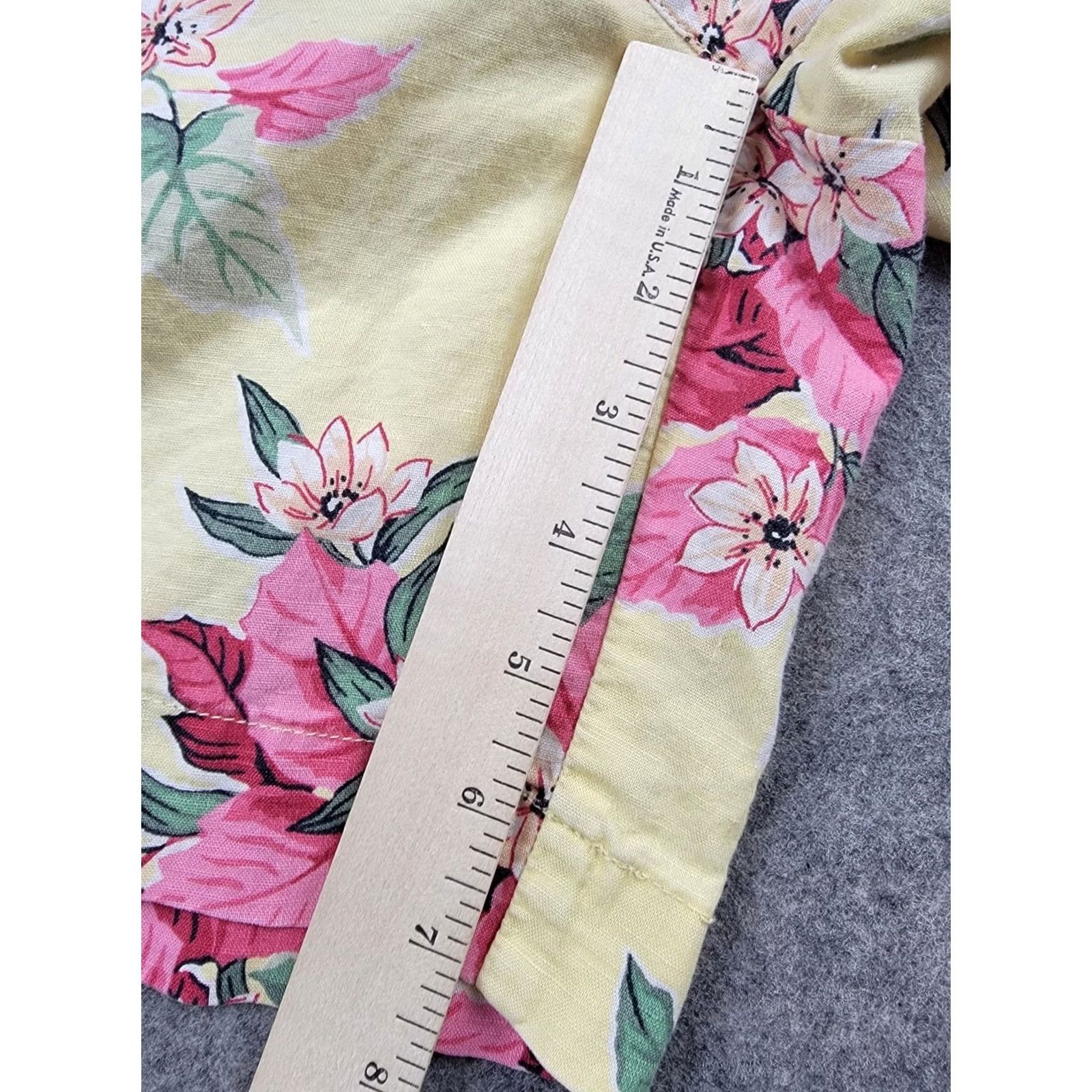 Ralph Lauren Polo Golf Gordon Shorts Mens 35 Yellow Floral Cotton Linen Chino Zip Pockets Stylish Casual Summer Vintage: No Size US S / EU 44-46 / 1 - 2 Thumbnail