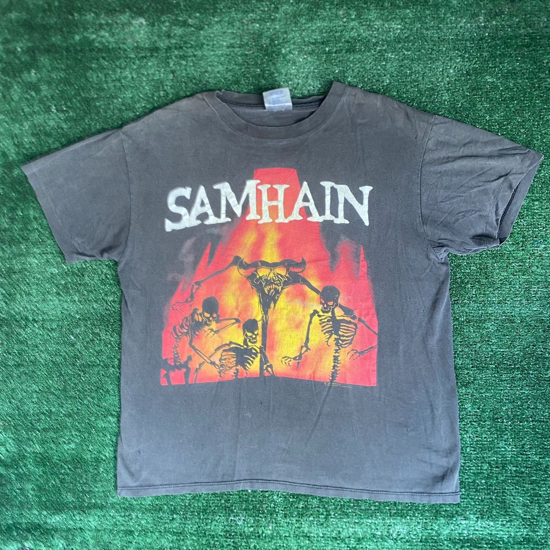 Samhain Death Metal Band Shirt Vintage 90s Punk Danzig Tee
