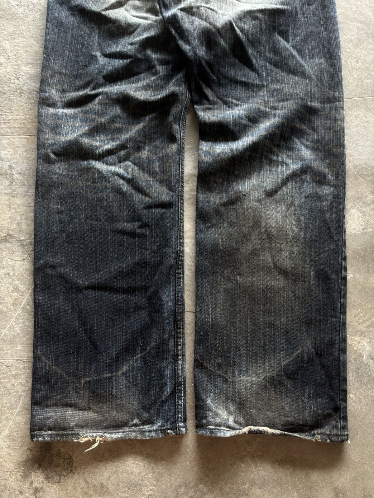 If Six Was Nine DESTROY BABYLON japanese jeans oil muddy rust wash punk goth Size US 34 / EU 50 - 18 Thumbnail