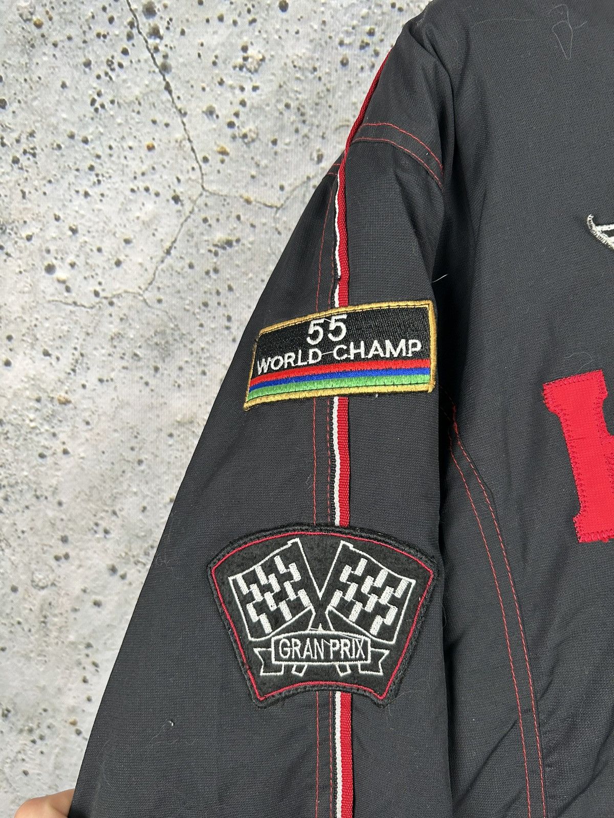 Vintage Vintage Harrison Gibson Racing Jacket Streetwear 90s Size US XXL / EU 58 / 5 - 5 Thumbnail