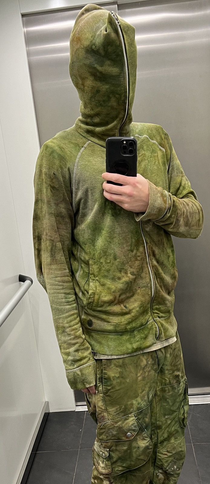 Acne Studios acne studios y2k swamp camo custom tie dye gimp hoodie Size US L / EU 52-54 / 3 - 3 Thumbnail