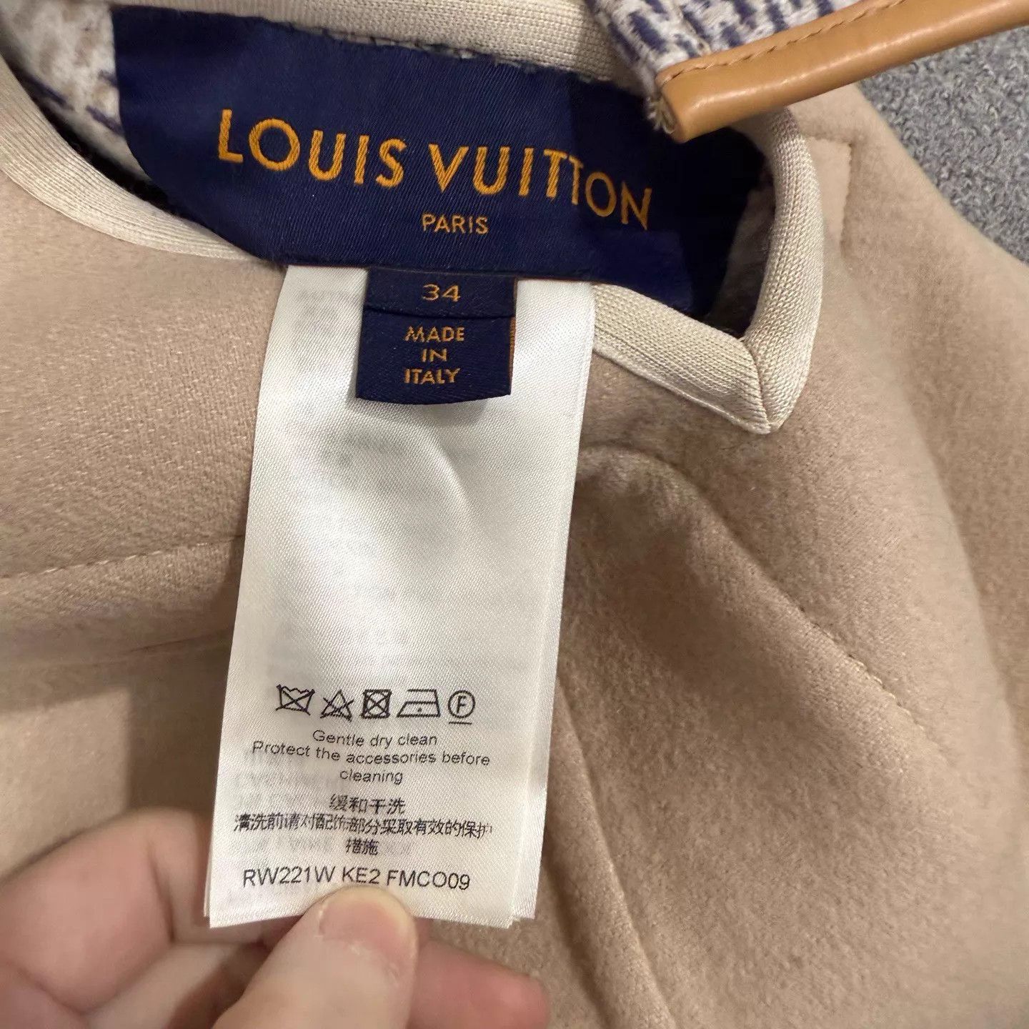 Louis Vuitton LV Damier Double-Faced Wool Overcoat 34 Unused Size XS / US 0-2 / IT 36-38 - 4 Thumbnail