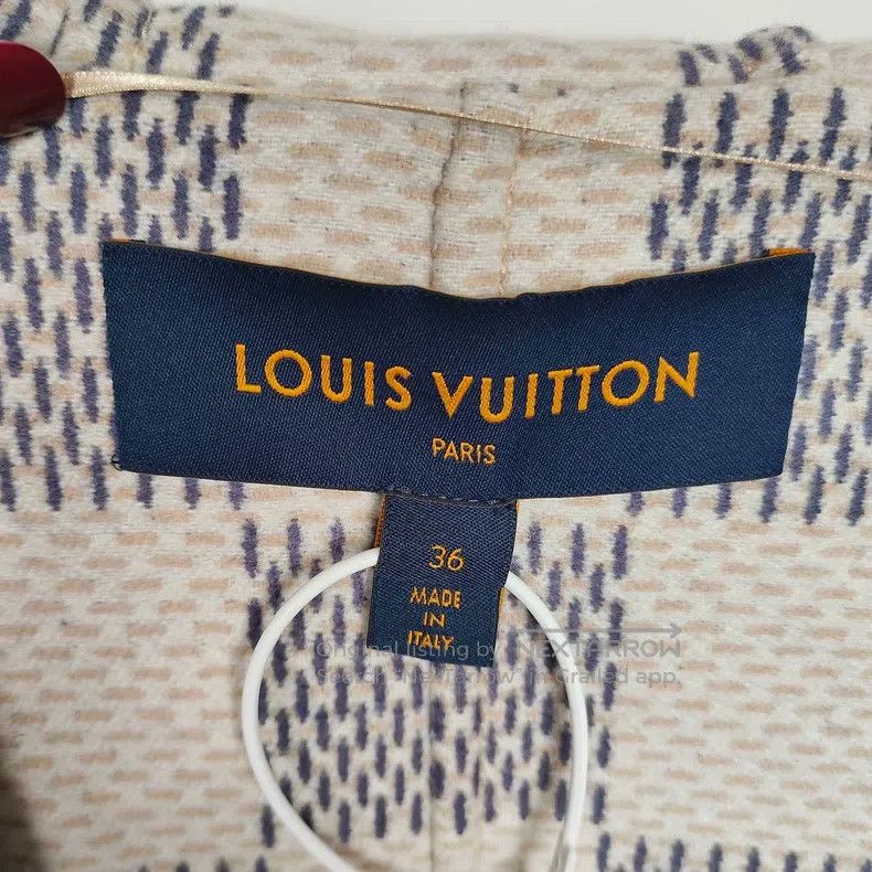 Louis Vuitton Louis Vuitton Cream-colored checkerboard bathrobe coat Size XS / US 0-2 / IT 36-38 - 5 Thumbnail