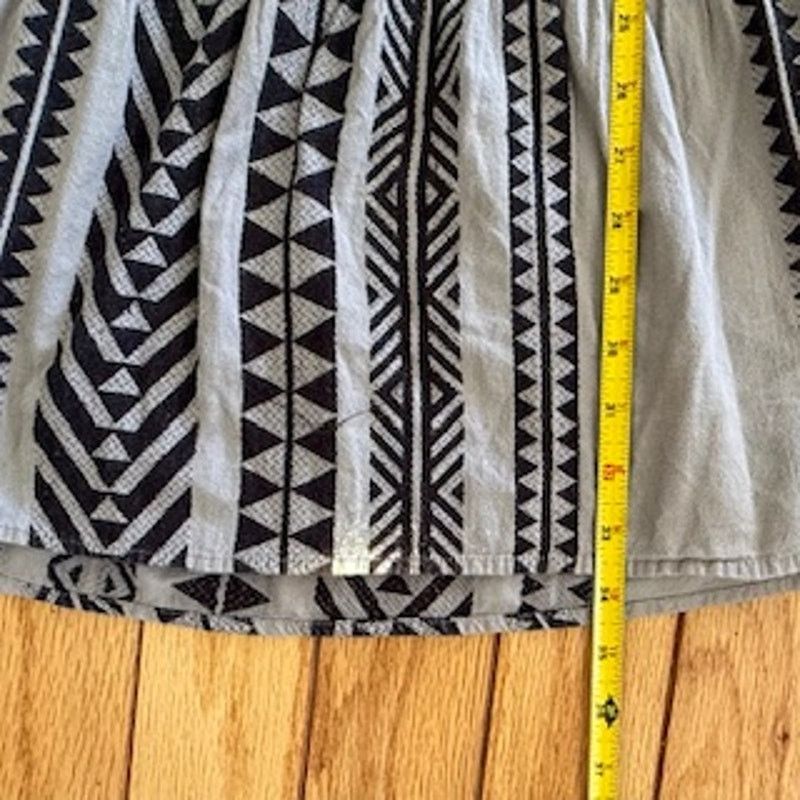 Other Uncle Frank Black Gray BOHO Mini Size Small Dress Size S / US 4 / IT 40 - 8 Thumbnail