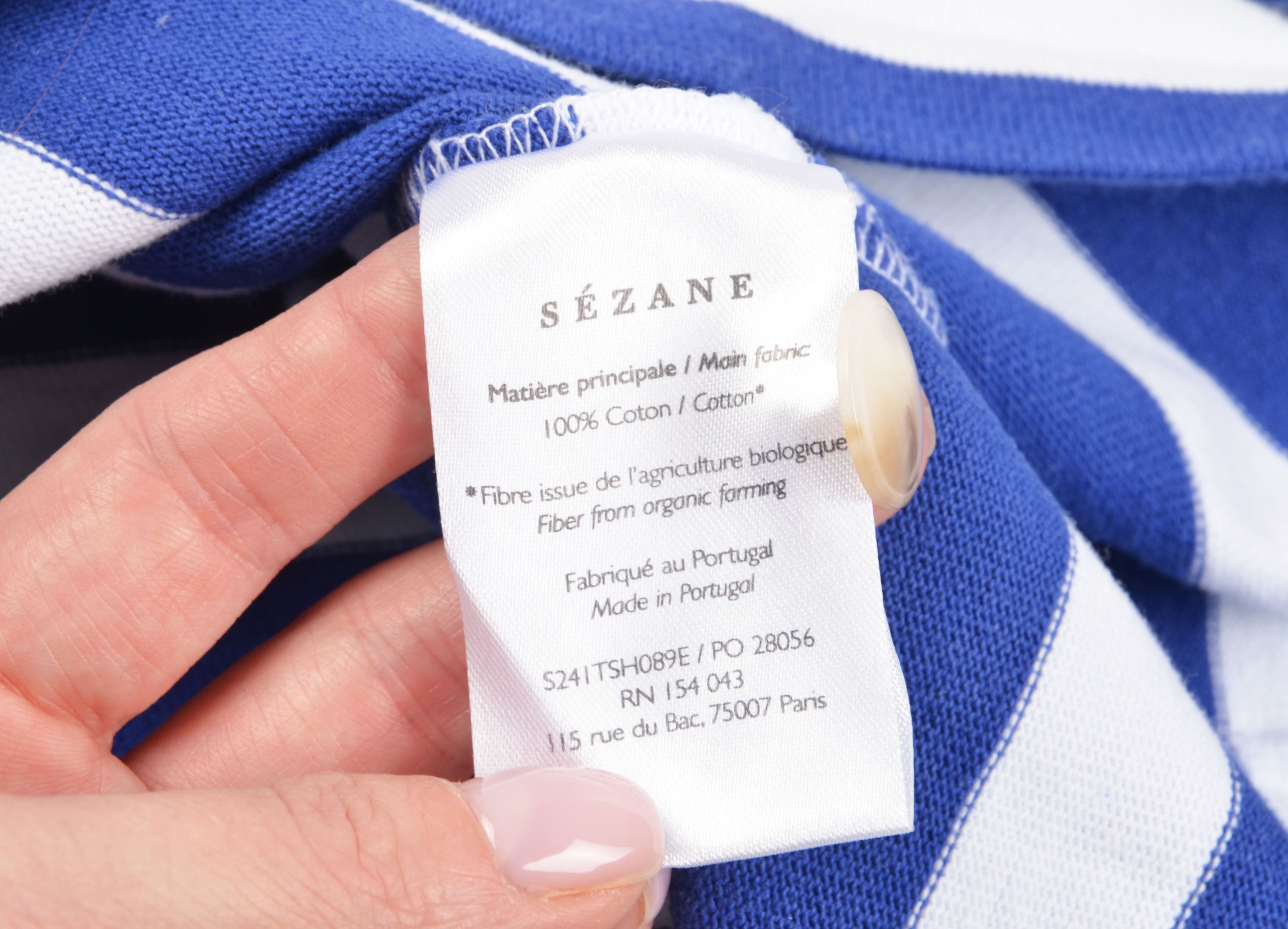 Sezane Sezane Paris Striped Mariniere Breton Long Sleeve Top Size L / US 10 / IT 46 - 8 Thumbnail