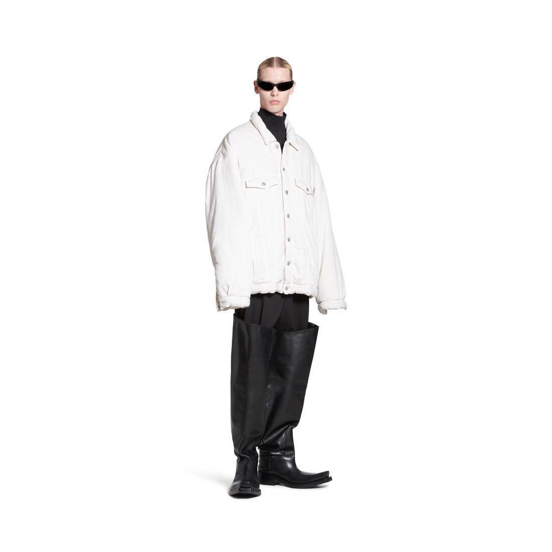 Balenciaga o1mt1gz0924 Padded Jacket in White Size US L / EU 52-54 / 3 - 6 Thumbnail