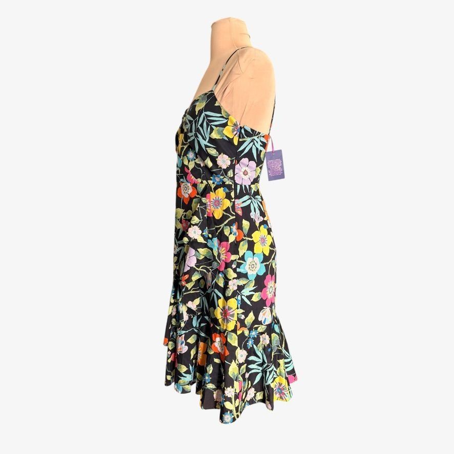 Liberty London NWT J.Crew Liberty Secret Garden Dress Ruffle-hem 00 Black M Size XXS / US 00 / IT 34 - 2 Thumbnail