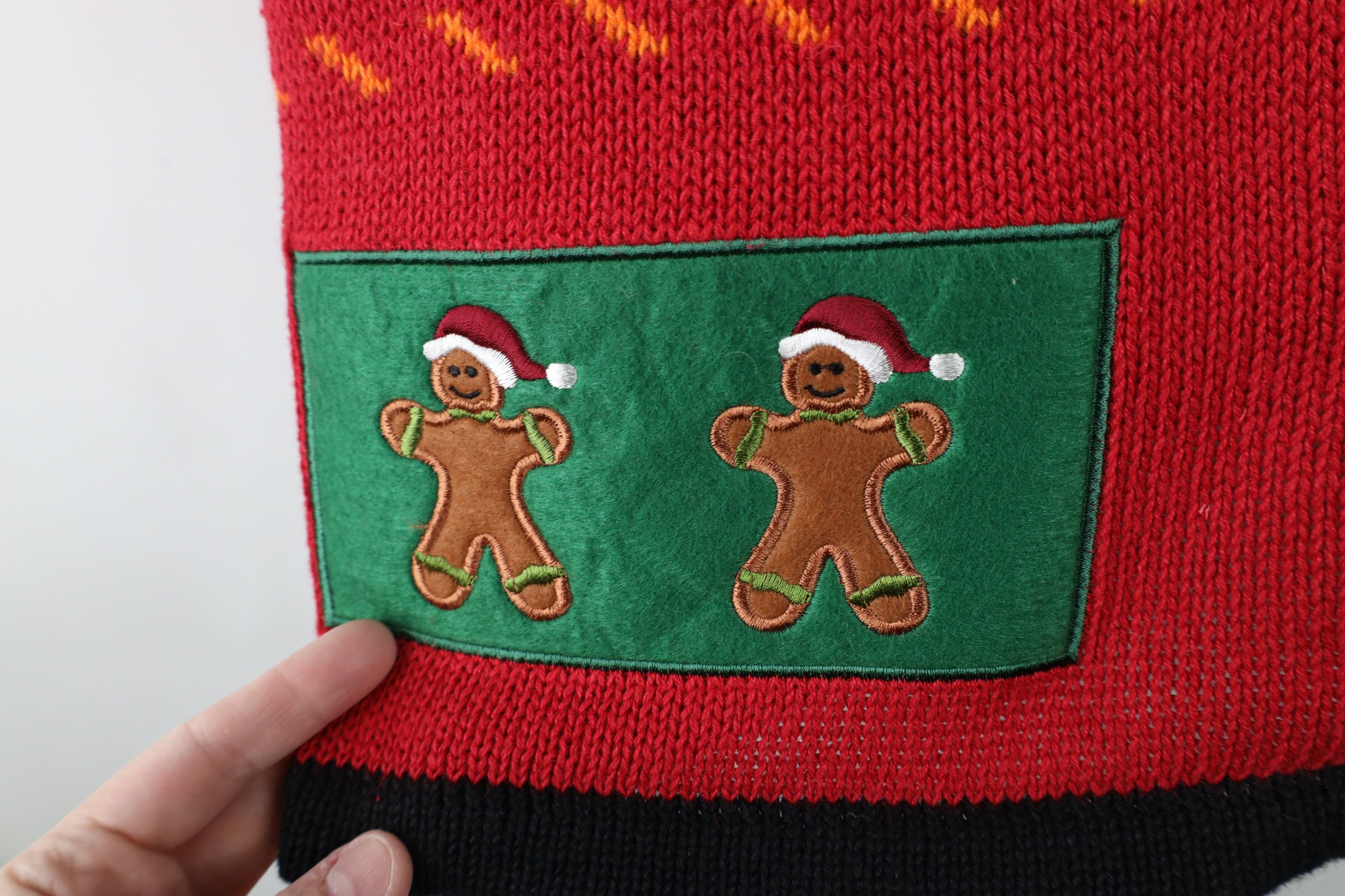 Vintage Vintage 90s Streetwear Christmas Snowman Cardigan Sweater Size XL / US 12-14 / IT 48-50 - 8 Thumbnail