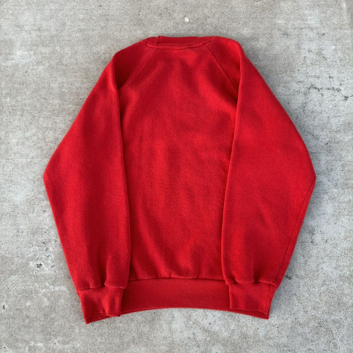 Adidas × Nike Vintage 80s Made In USA Red Adidas Logo Crewneck Fits Small Size US S / EU 44-46 / 1 - 10 Thumbnail