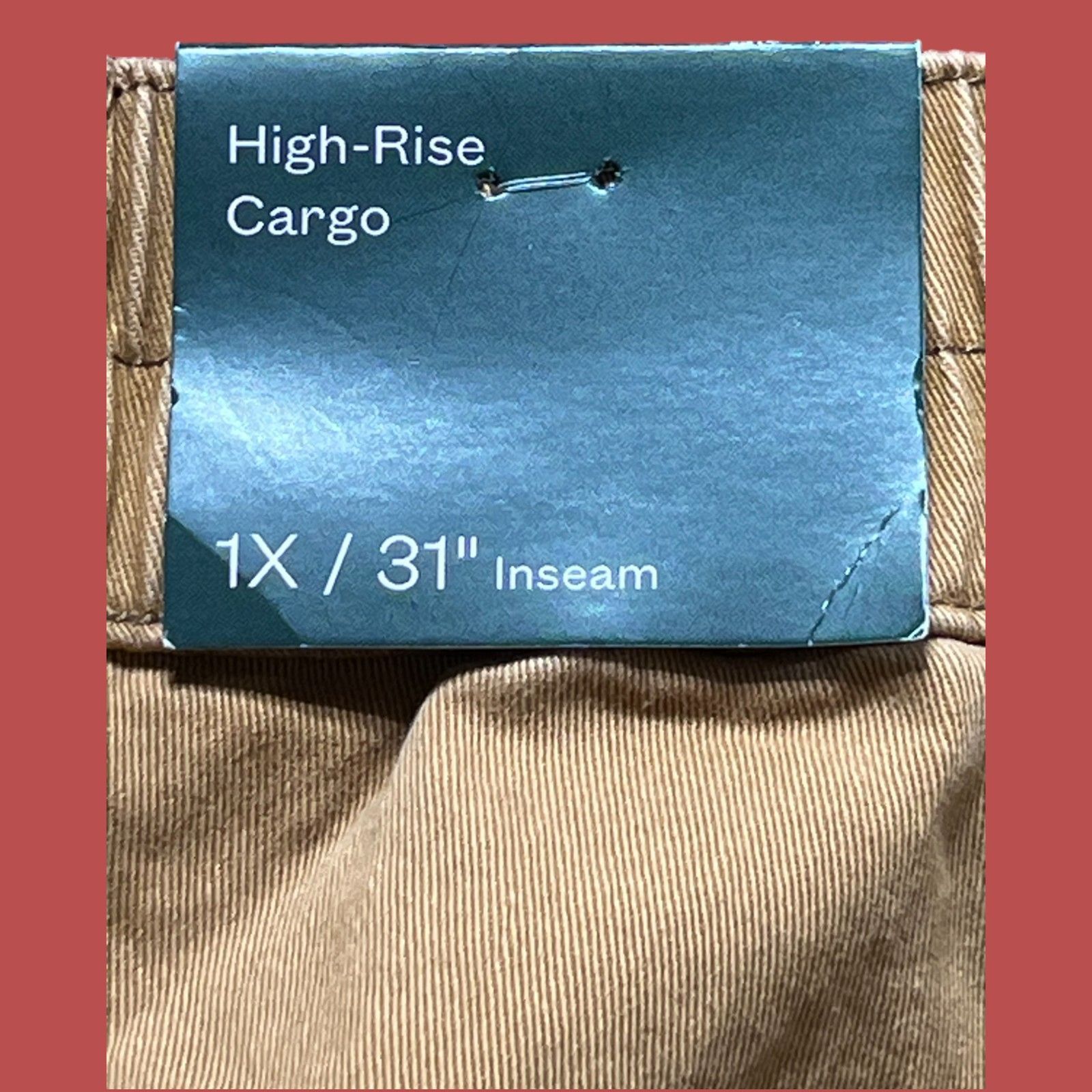 Other Wild Fable - Women's High-Rise Cargo Pants - Light Brown - 1 Size 40" / US 18 - 9 Thumbnail