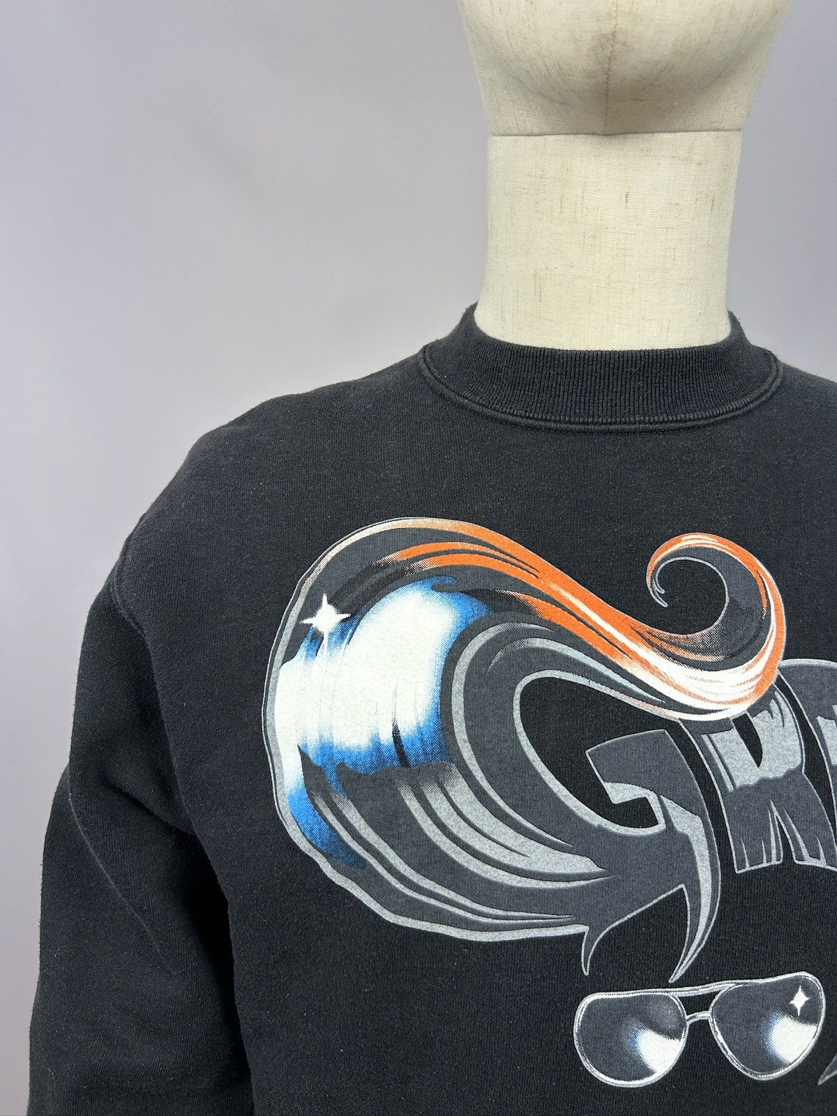 Vintage Vintage Grease Is The World Sweatshirt Faded Black Retro Size US M / EU 48-50 / 2 - 8 Thumbnail