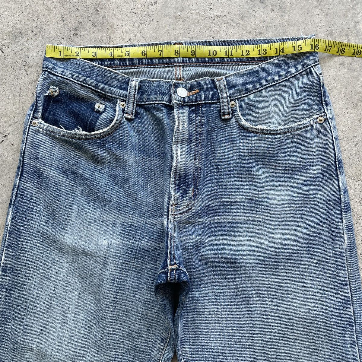 Edwin × Japanese Brand × Jean W32x30.5 Vintage Edwin Jeans Faded Pants Denim Size US 32 / EU 48 - 5 Thumbnail