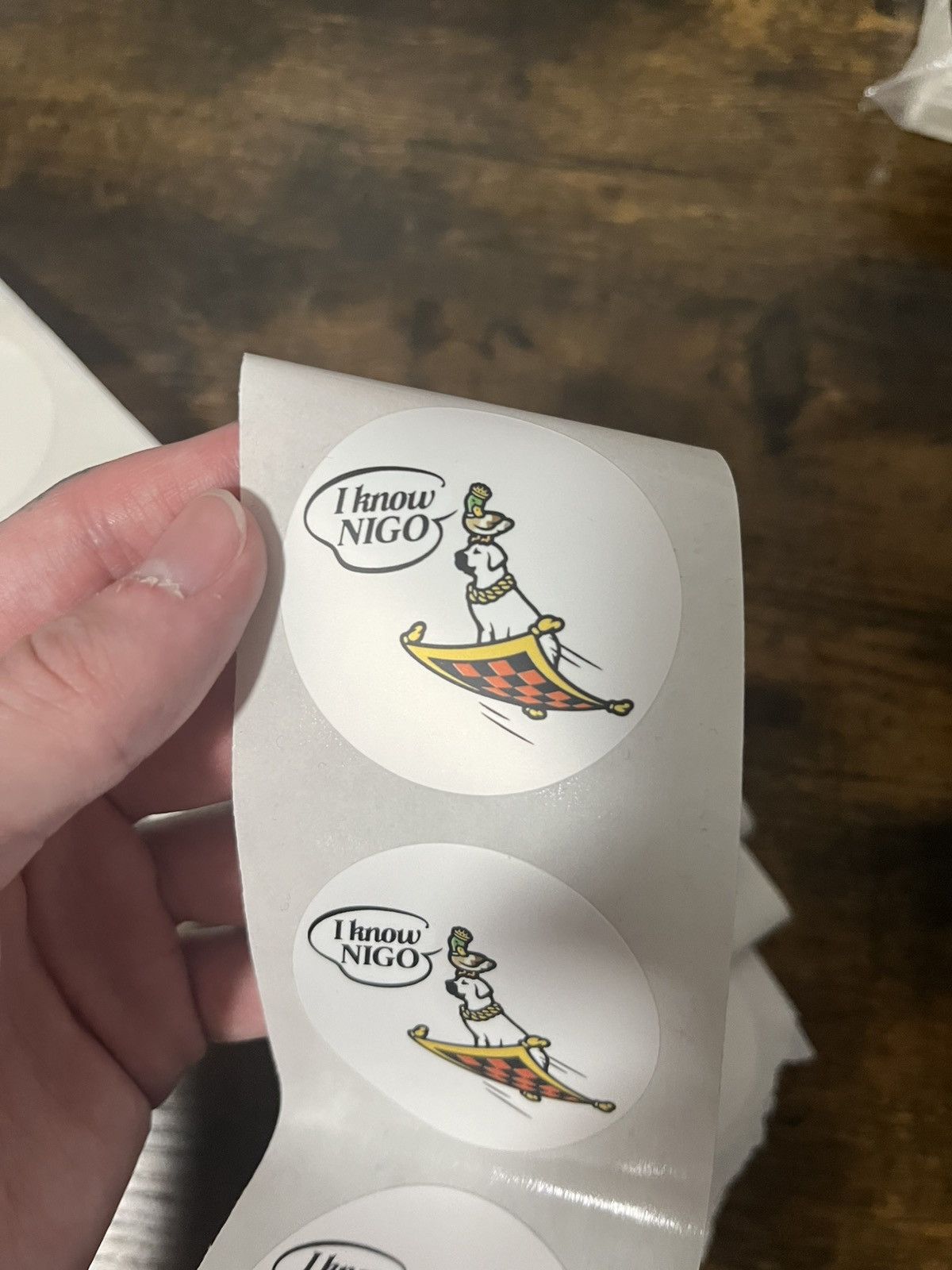 Nigo I know nigo sticker pick your color Size ONE SIZE - 3 Thumbnail