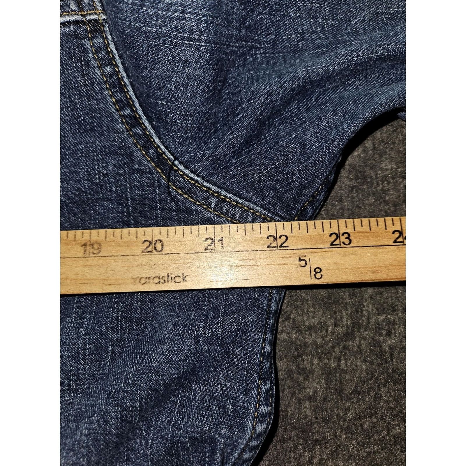 Lee Lee Jacket Womens XL Blue Denim Stretch Button Up Pockets Casual Classic Short Sleeve Long Sleeve 80s 90s Western Womens Size 40" / US 18 - 3 Thumbnail