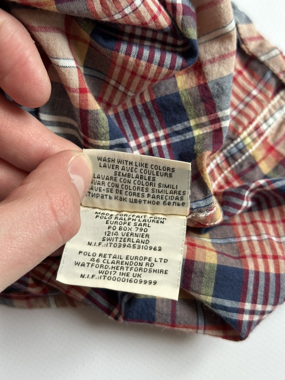 Ralph Lauren Ralph Lauren Denim & Supply Check Plaid Short Sleeve Shirt M Size US M / EU 48-50 / 2 - 9 Thumbnail