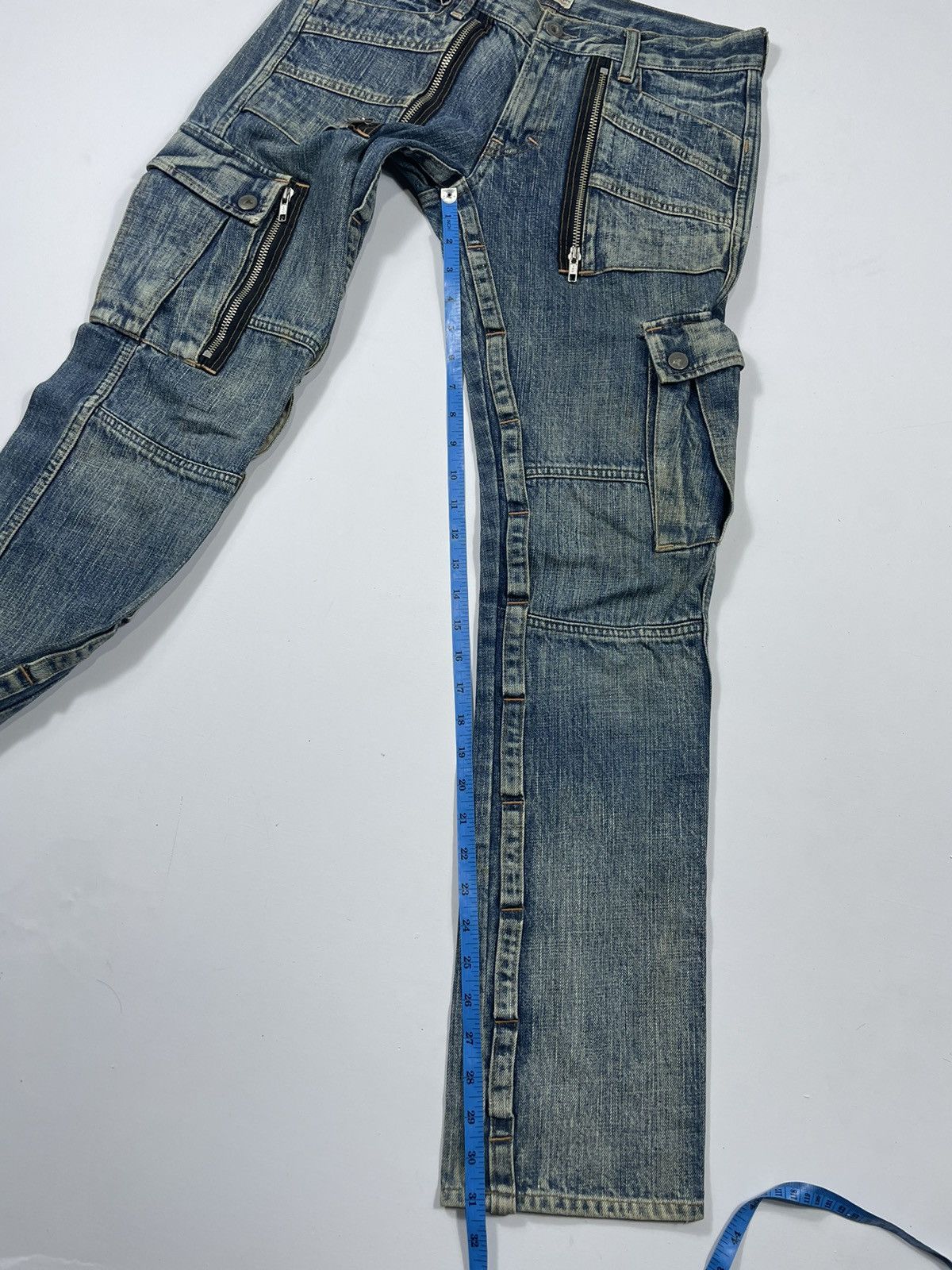 Beauty Beast × Japanese Brand Alternative Multi zipper cargo Pants punk style Size US 29 - 15 Thumbnail