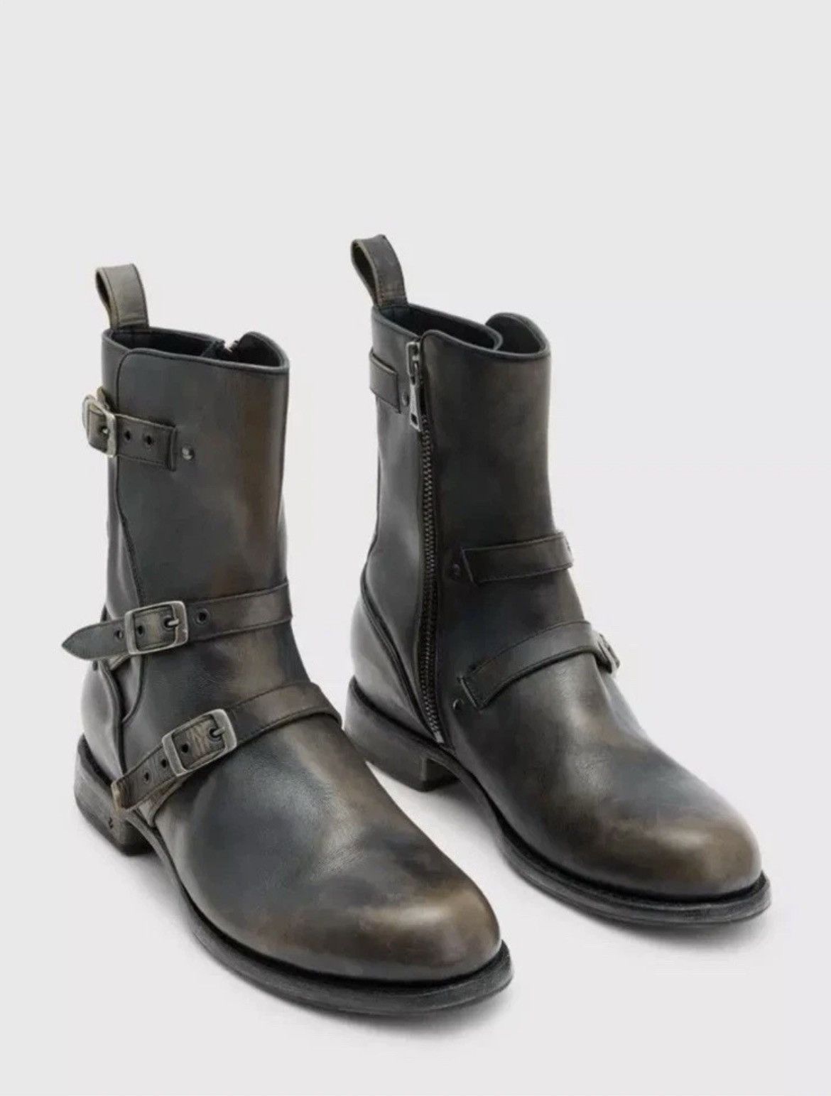 John Varvatos Engineer Moto Triple Buckle Boot 8.5 Size US 8.5 / EU 41-42 - 1 Thumbnail