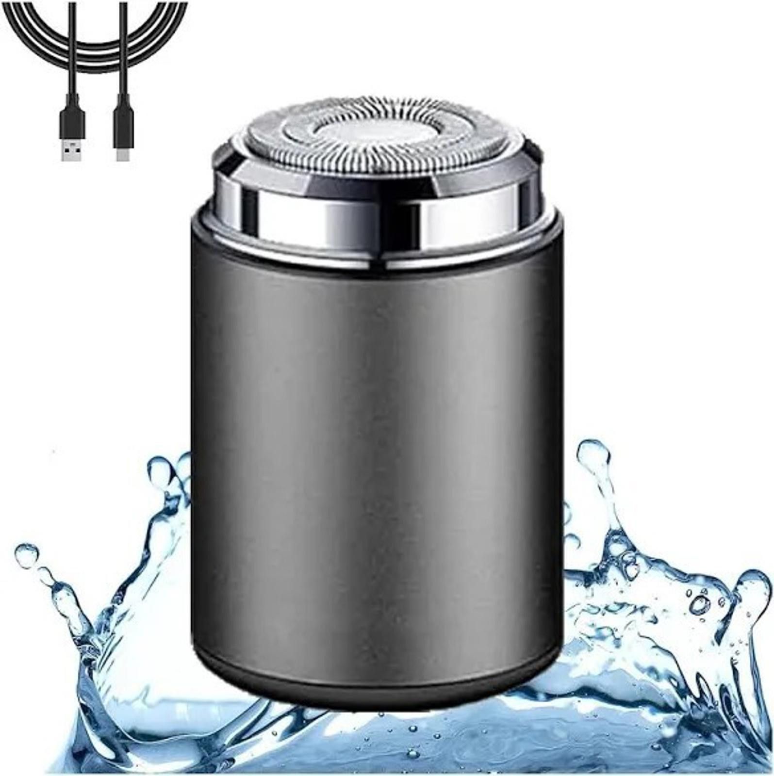 The Unbranded Brand Men's Electric Shaver Portable Mini Pocket Size Rotary Razor Size ONE SIZE - 2 Thumbnail