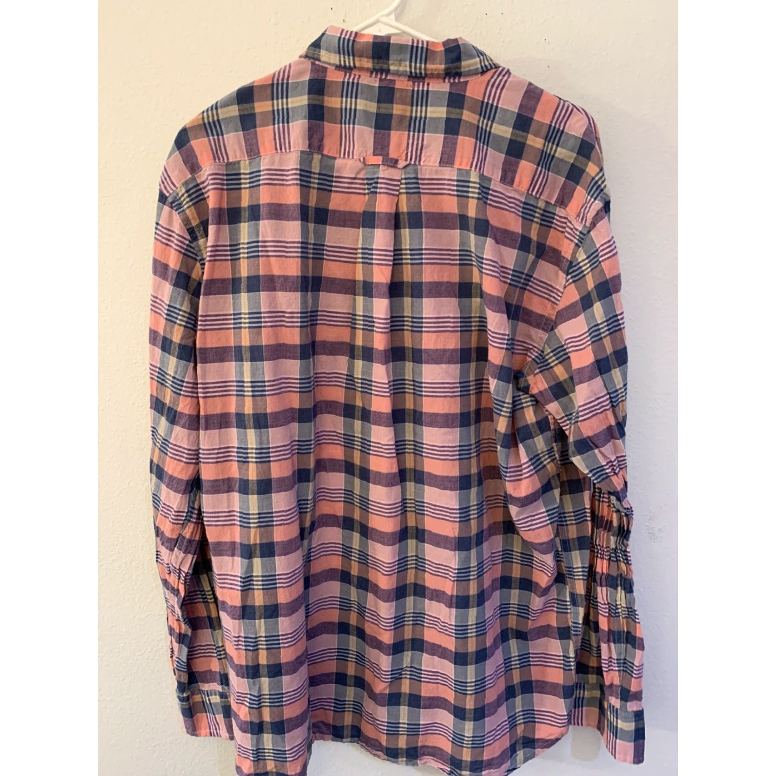 Pinko JACHS New York Men’s Plaid Shirt XL Button-Down Classic Fit Pink Plaid Shirt Button-Up Mens XLarge Cotton Blend Regular Long Sleeve Collared N/A Size US XL / EU 56 / 4 - 3 Thumbnail