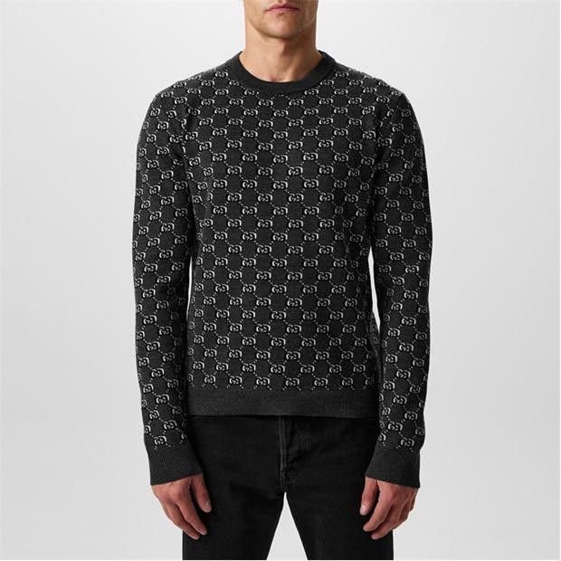 Gucci GUCCI All Over Gg Crewneck Jumper Size US M / EU 48-50 / 2 - 2 Thumbnail