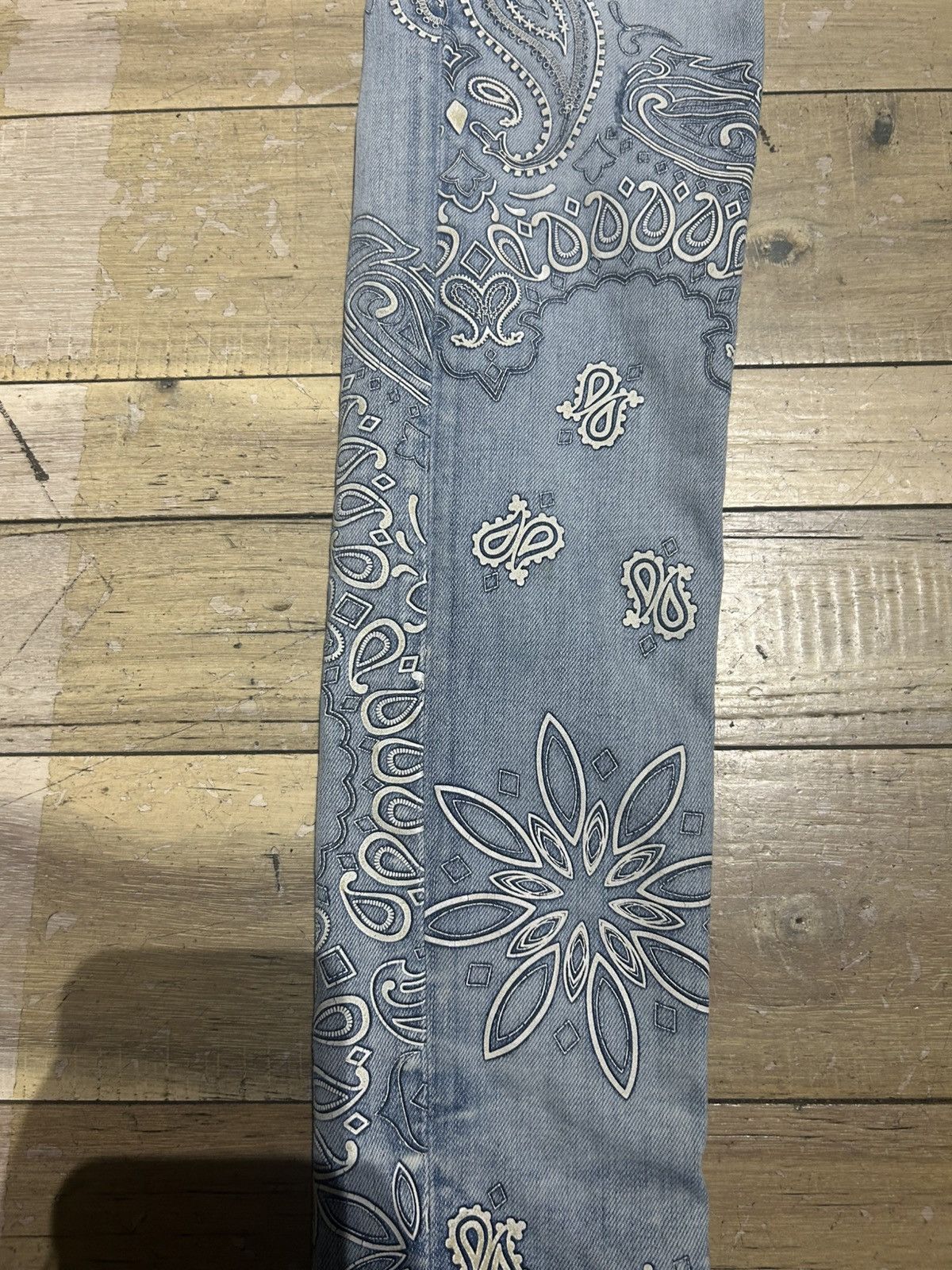 Amiri Amiri Bandana Jacquard Jeans Size US 29 - 4 Thumbnail