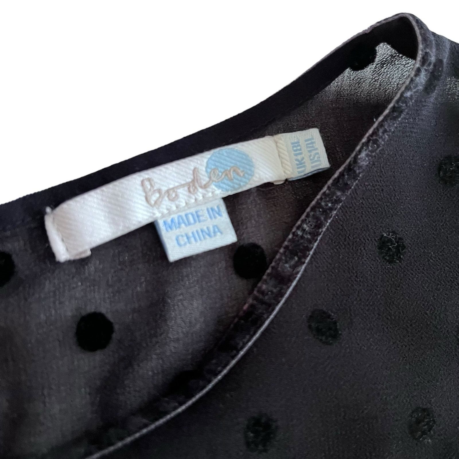 Boden Boden Isabella Black Ponte Polka Dot Mesh Sheath Midi Dress Size XL / US 12-14 / IT 48-50 - 10 Thumbnail
