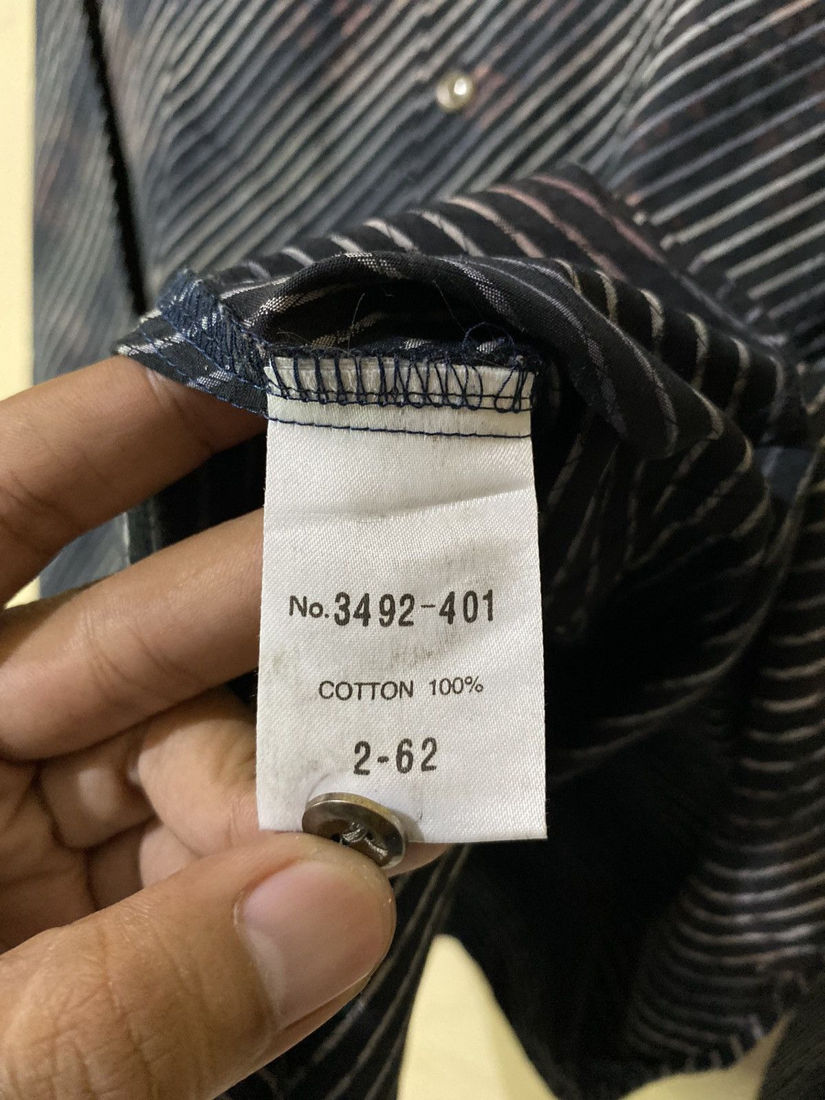 Le Grande Bleu (L.G.B.) Schlussel Japan Zig Zag Rainbow Button Shirt Size US M / EU 48-50 / 2 - 7 Thumbnail
