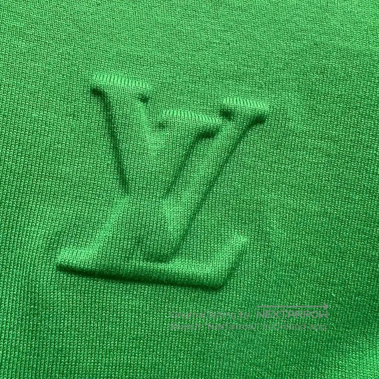Louis Vuitton Louis Vuitton Green Chest Relief Logo Short-Sleeved Shirt Size US M / EU 48-50 / 2 - 5 Thumbnail