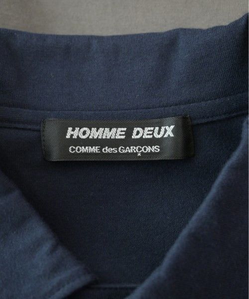 Comme des Garcons Homme Deux Polo Shirt Short Sleeve Plain 2 Button Gray x Navy Size US M / EU 48-50 / 2 - 7 Thumbnail